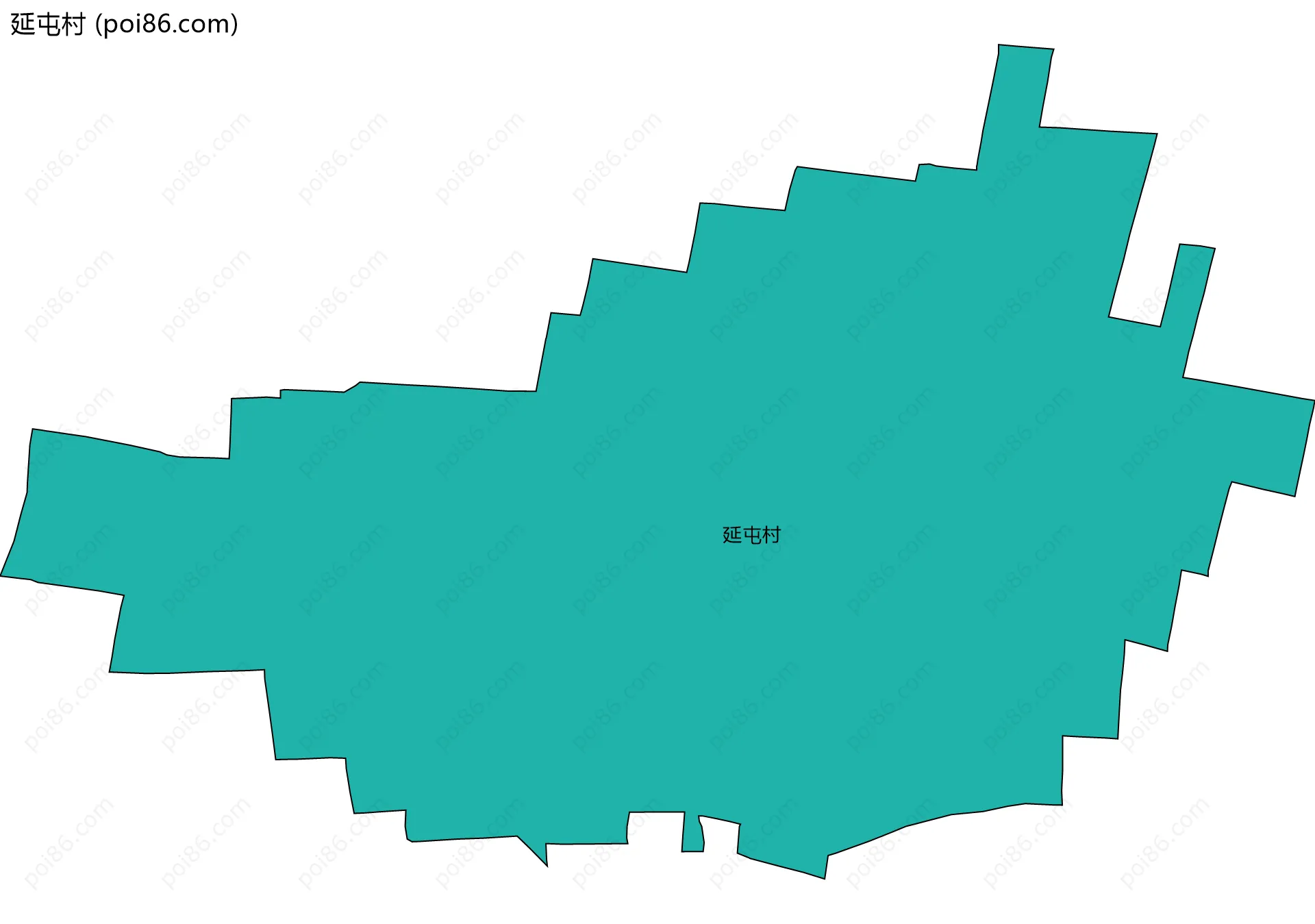延屯村边界地图