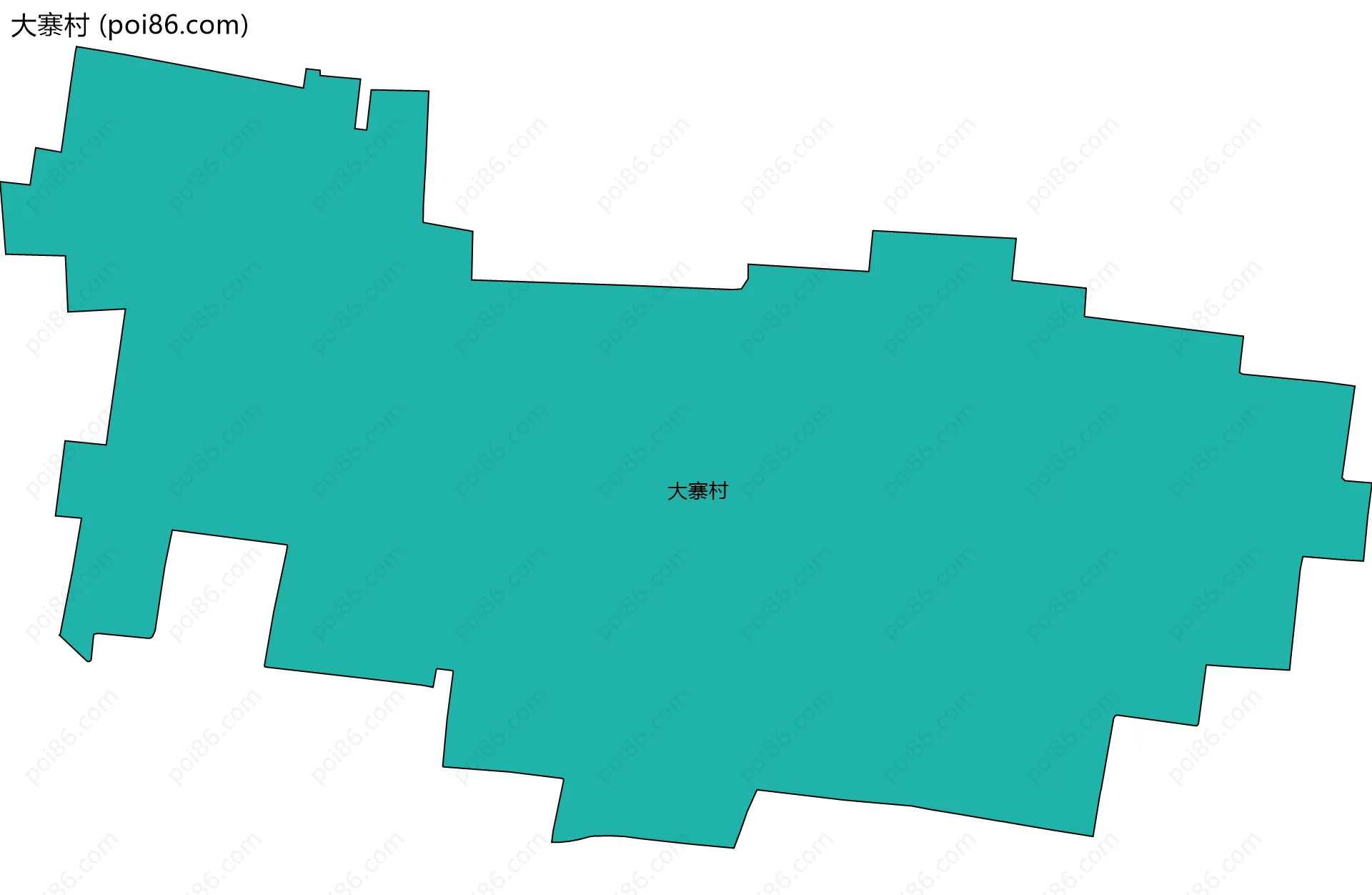 大寨村边界地图