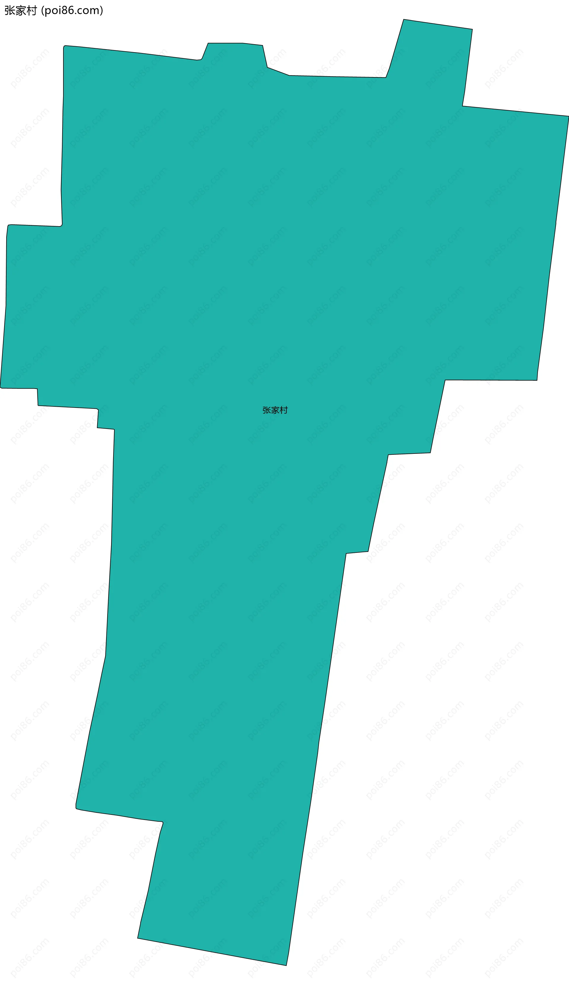 张家村边界地图