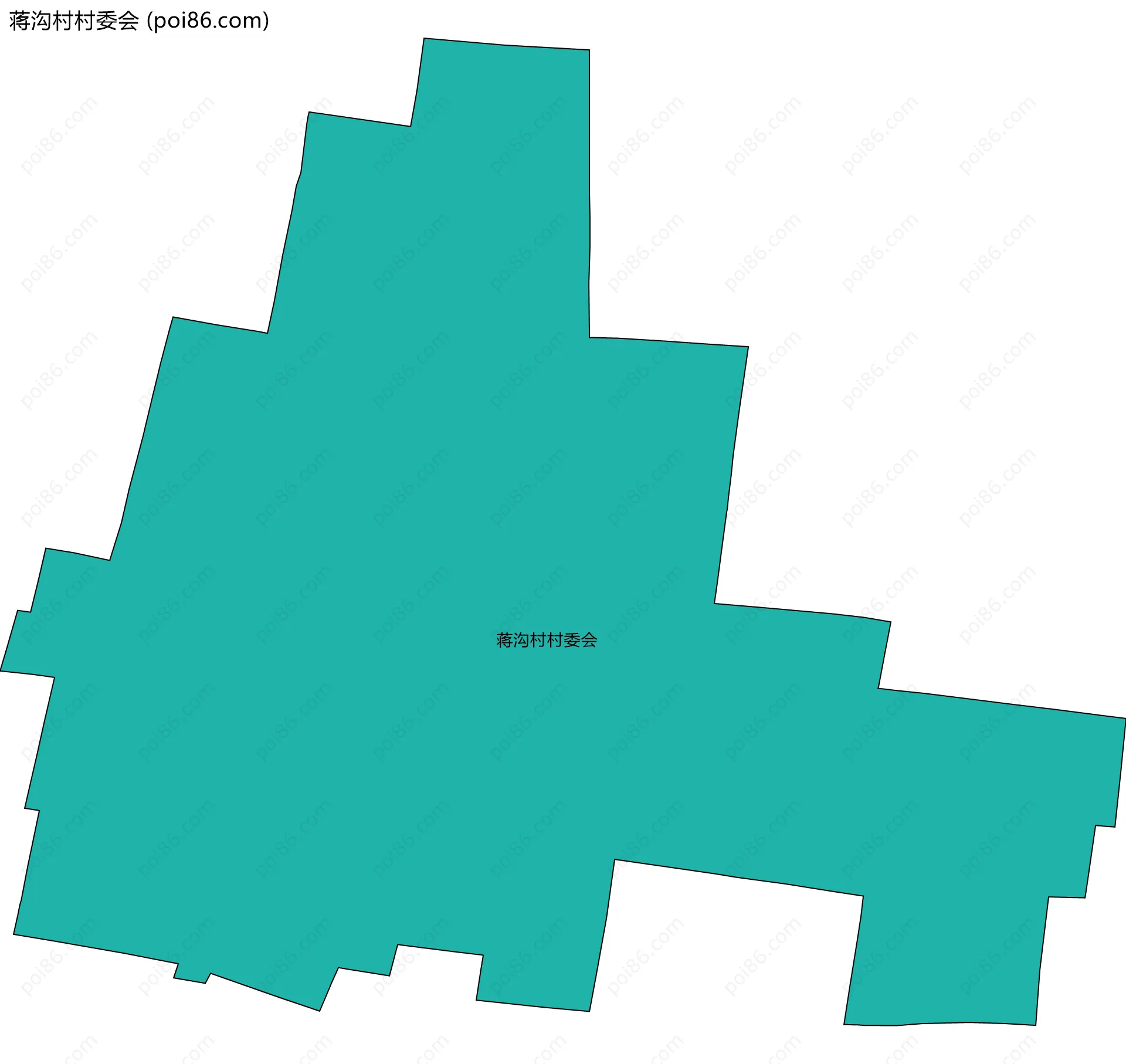 蒋沟村村委会边界地图