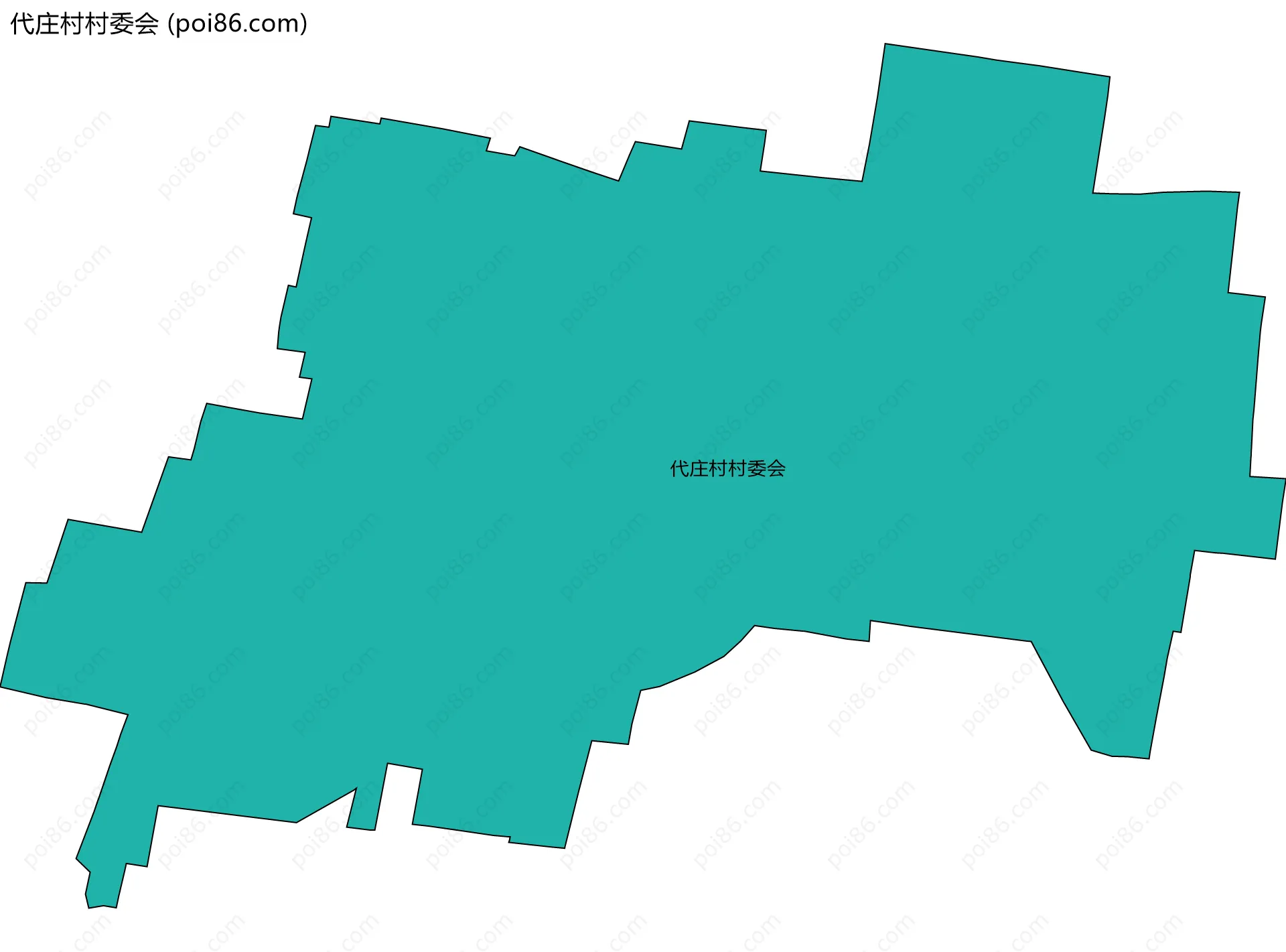 代庄村村委会边界地图