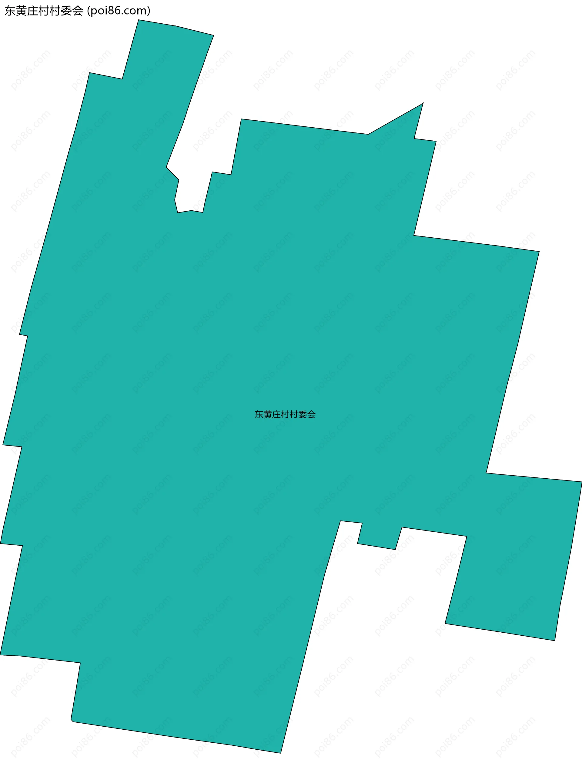 东黄庄村村委会边界地图