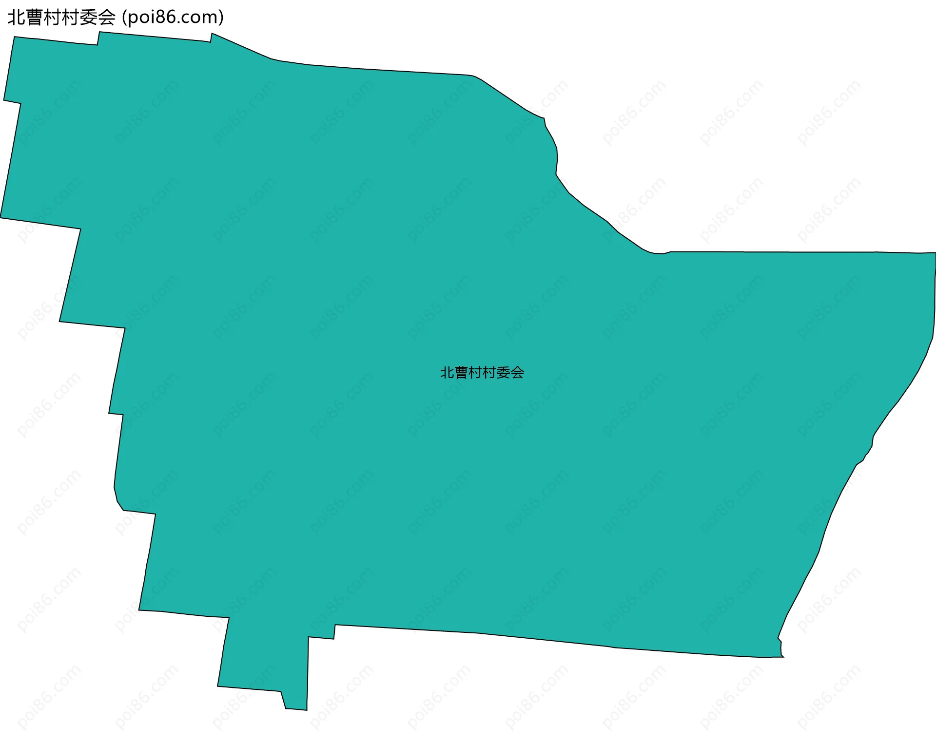 北曹村村委会边界地图