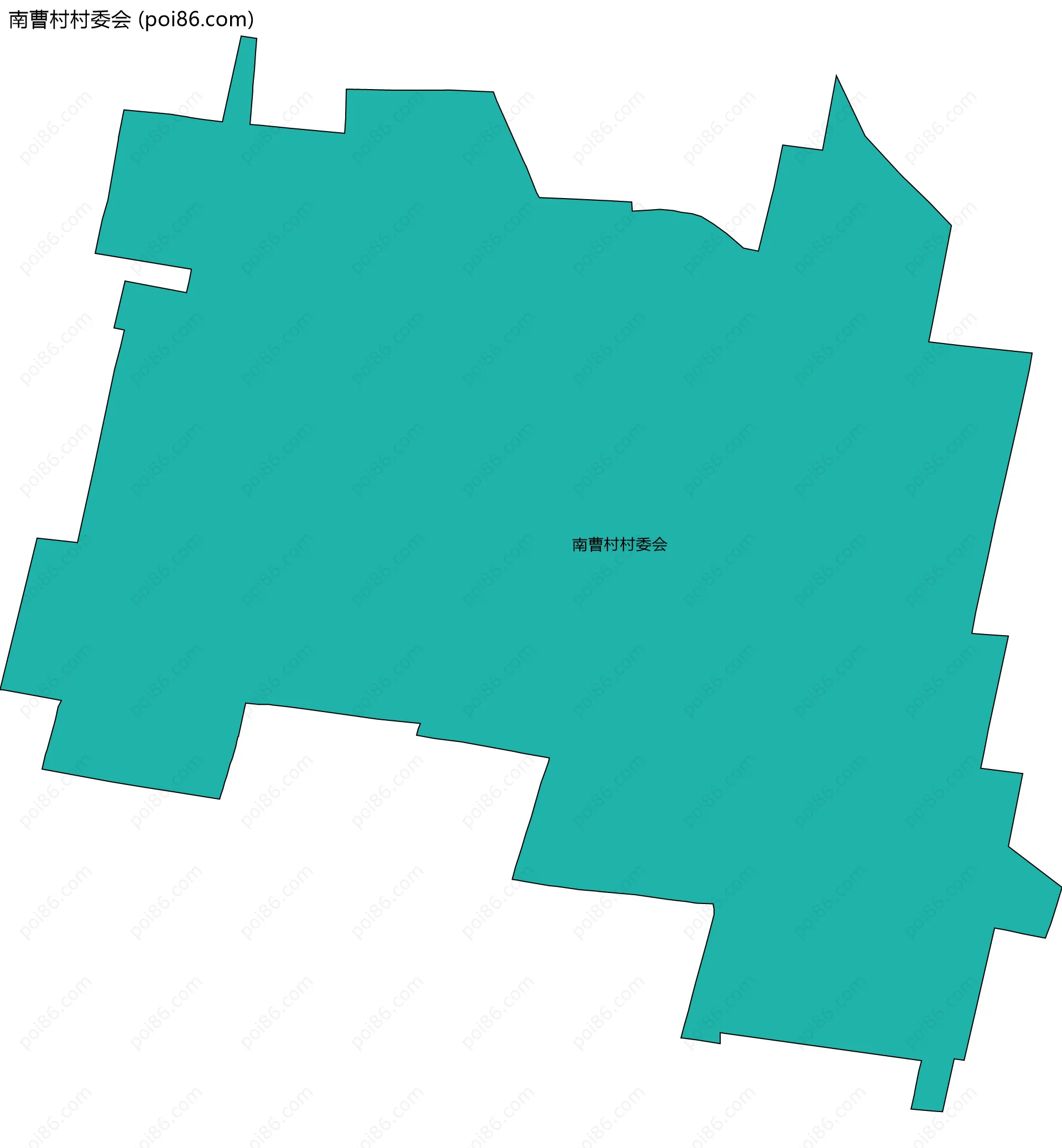 南曹村村委会边界地图