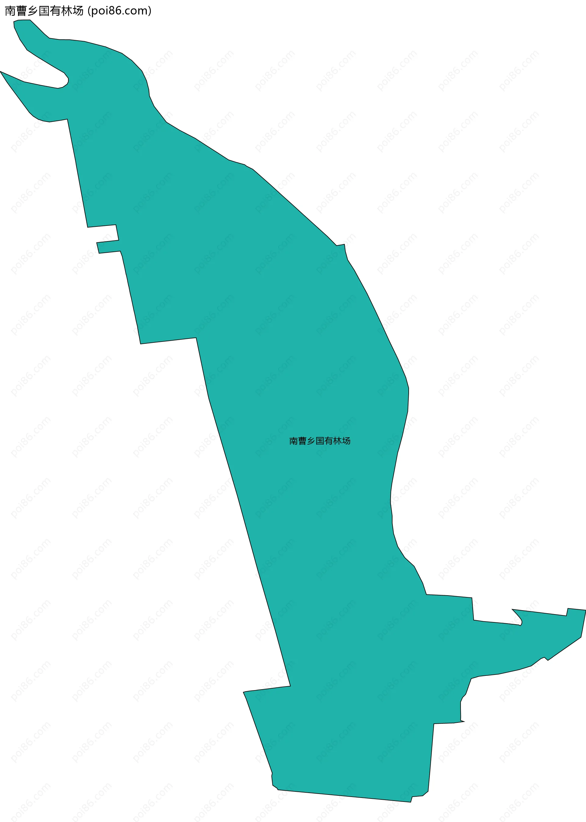 南曹乡国有林场边界地图