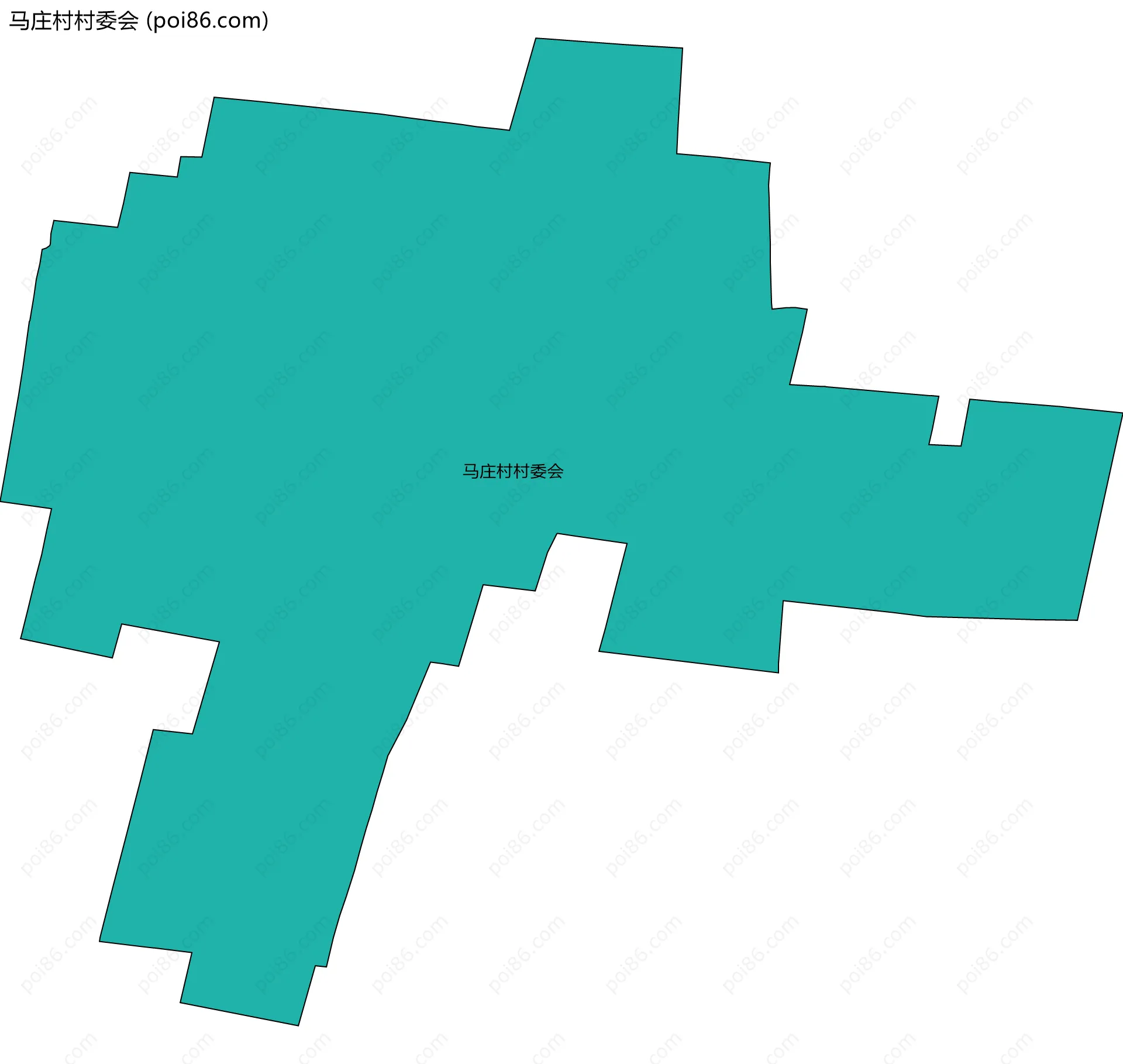 马庄村村委会边界地图