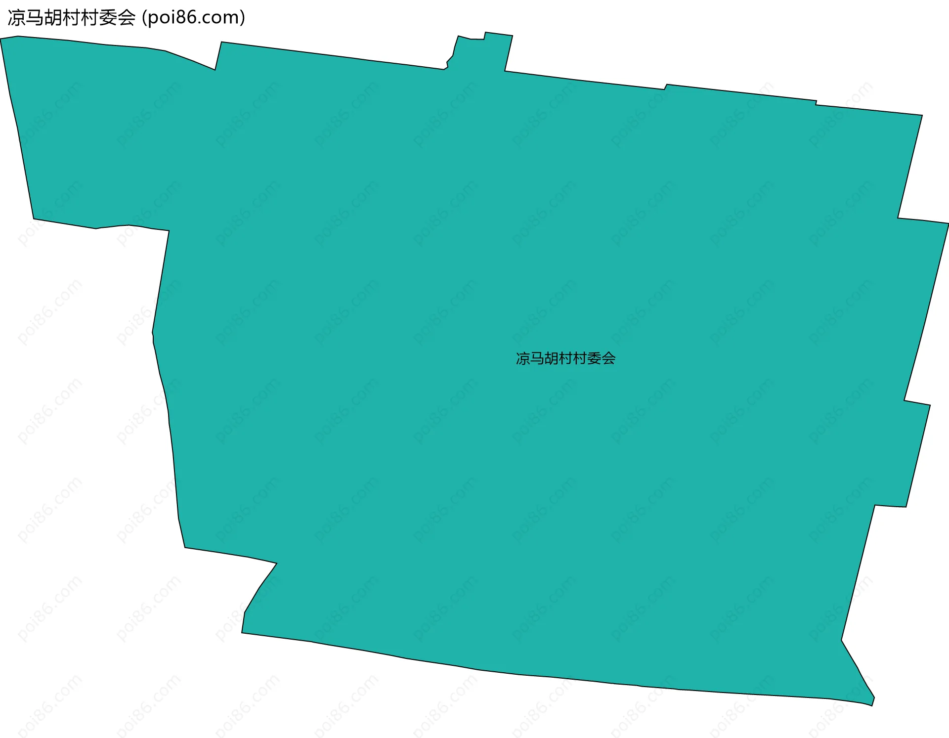 凉马胡村村委会边界地图