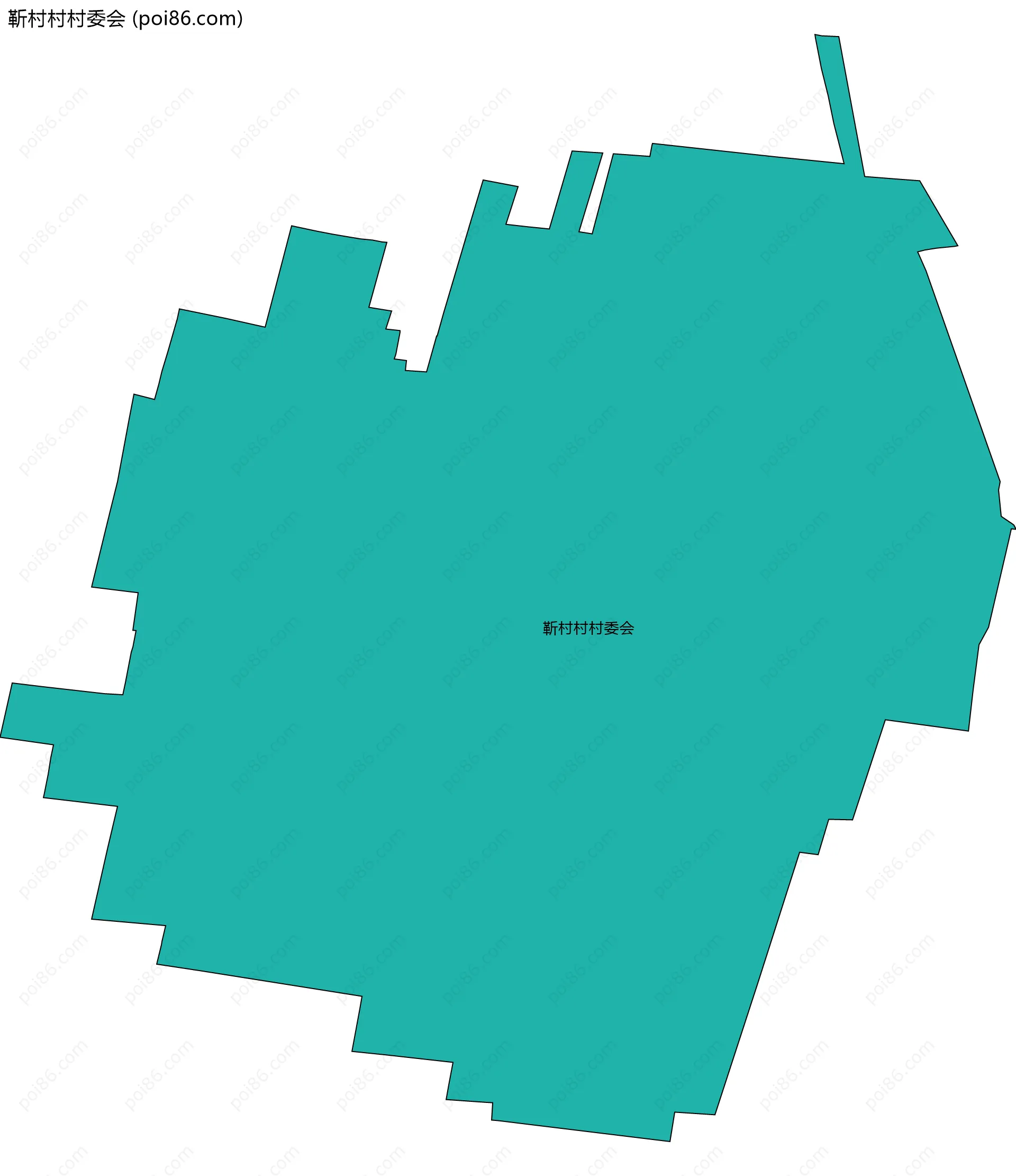 靳村村村委会边界地图