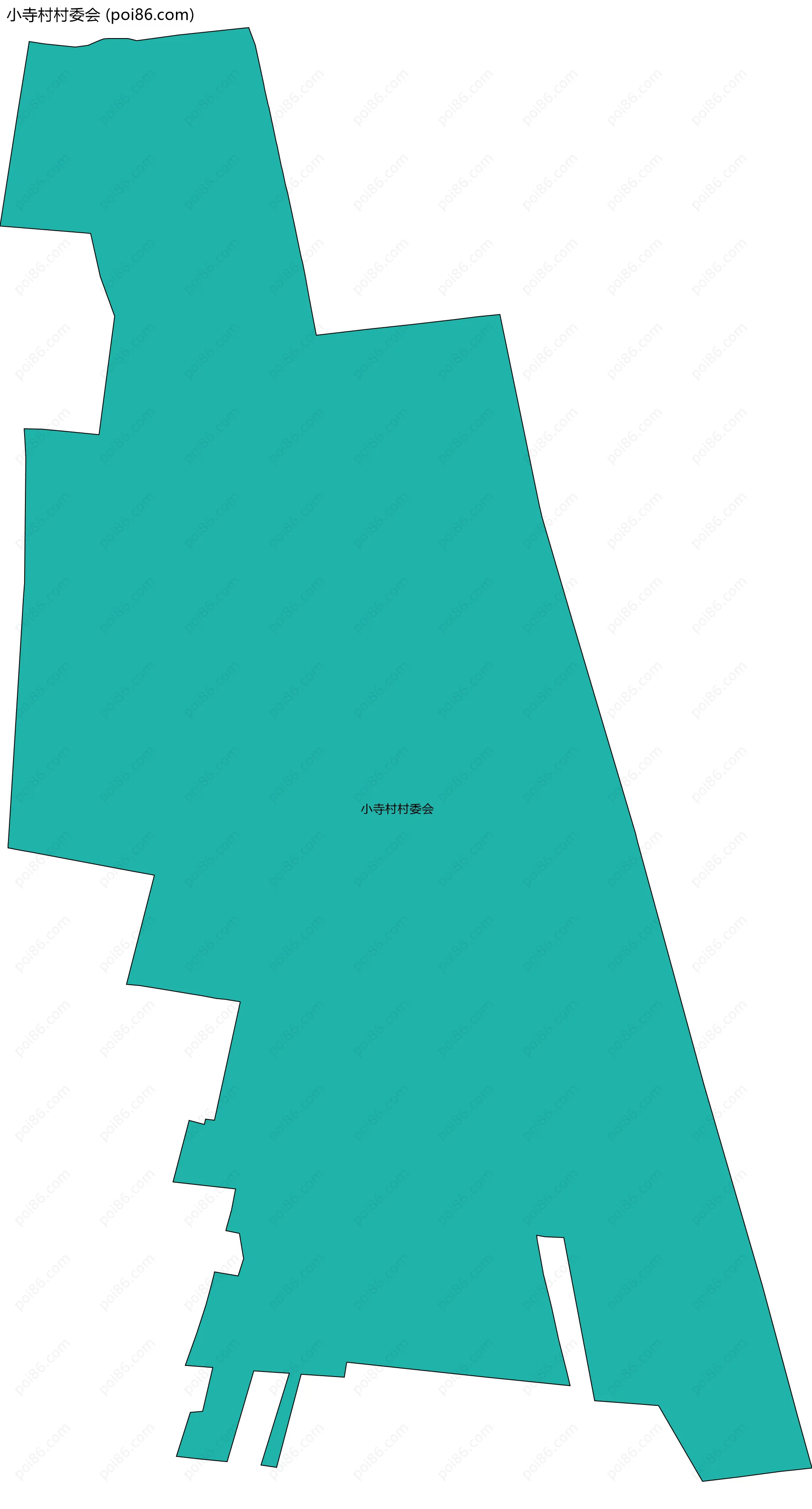 小寺村村委会边界地图