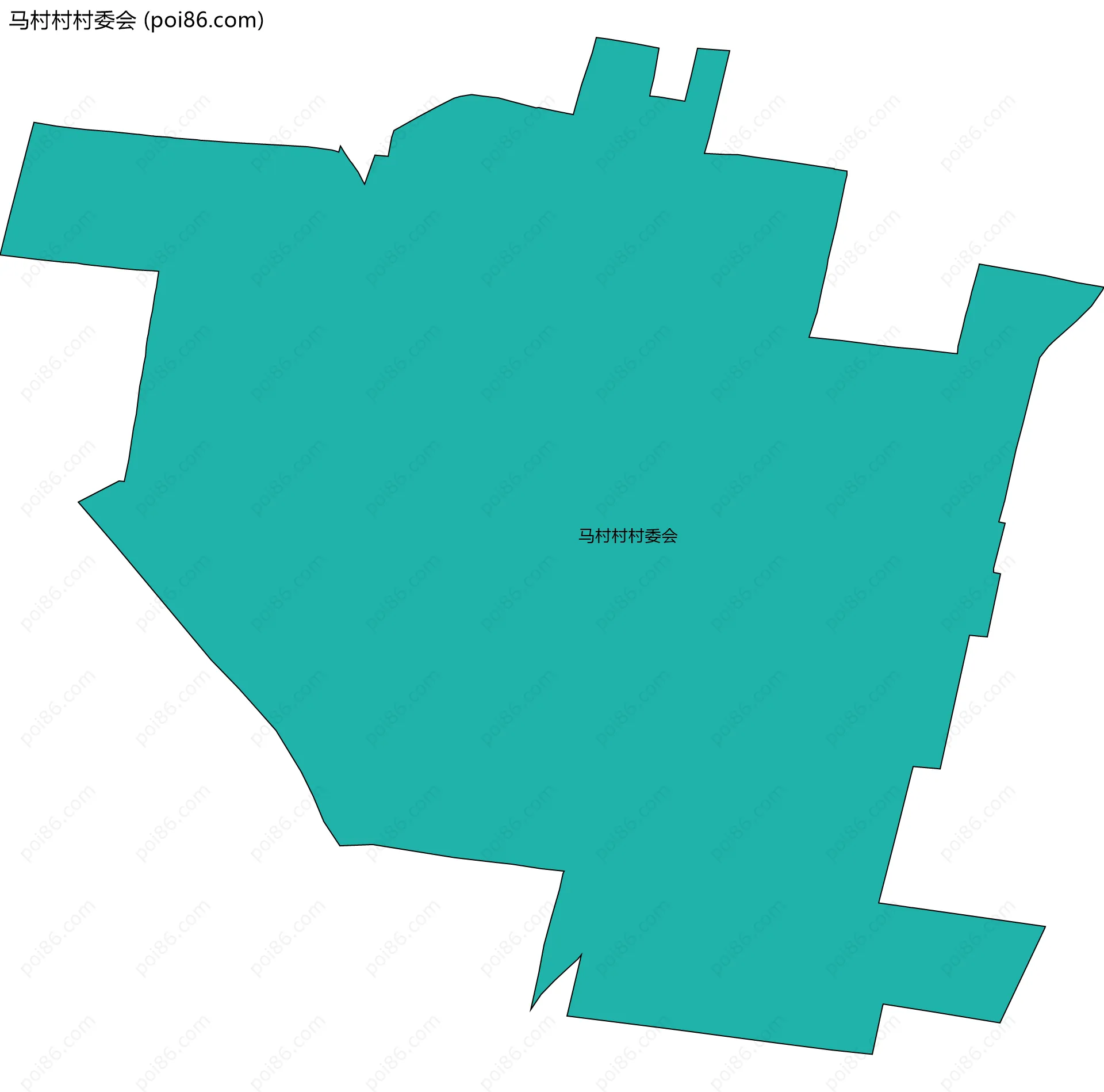 马村村村委会边界地图