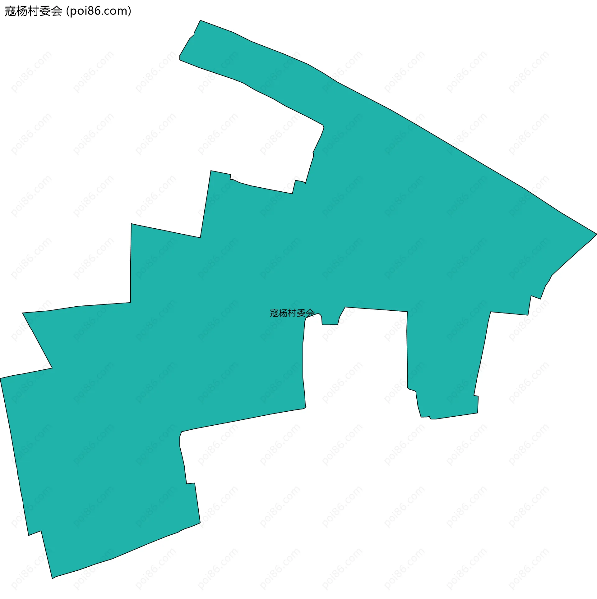 寇杨村委会边界地图