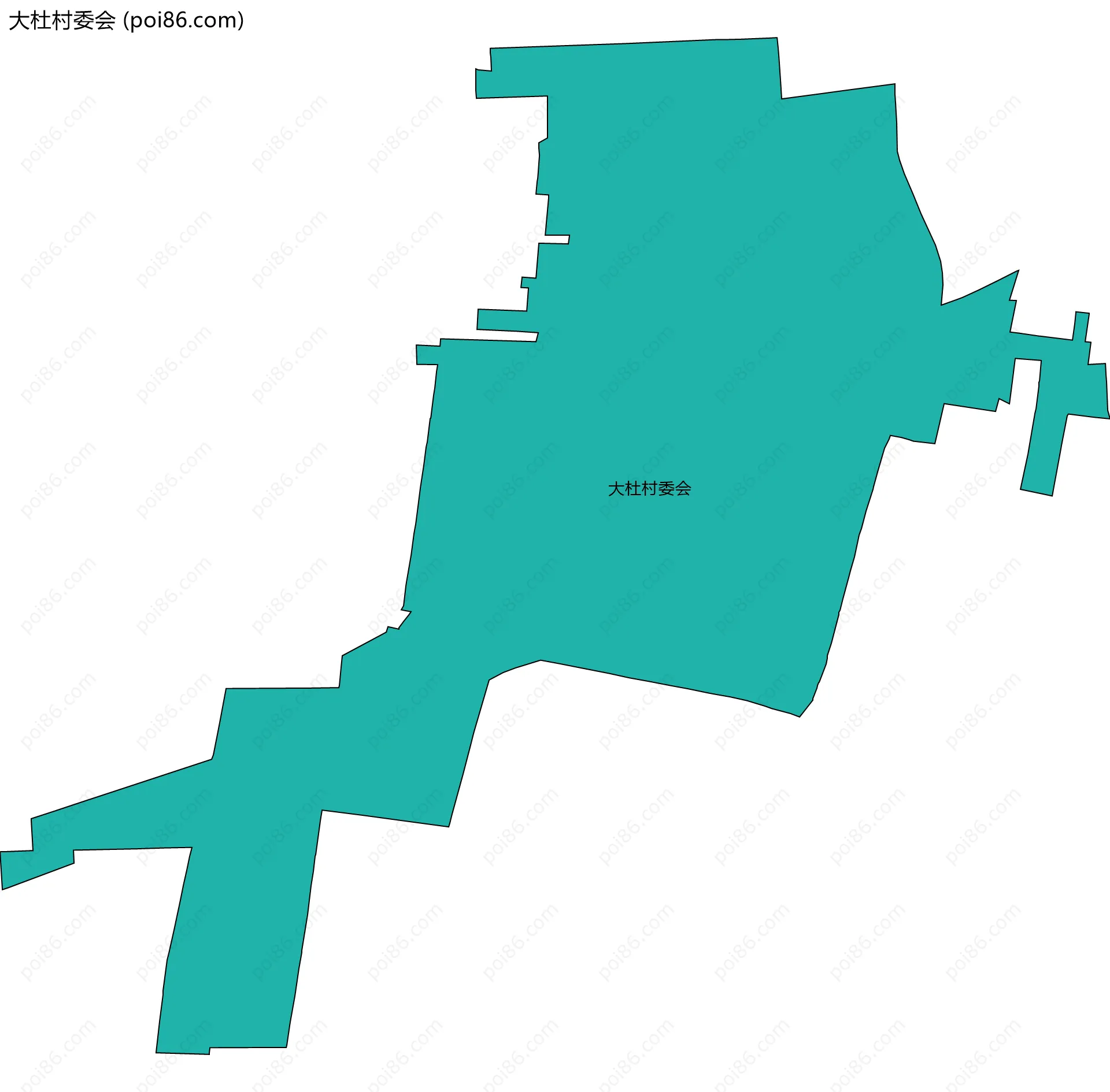大杜村委会边界地图