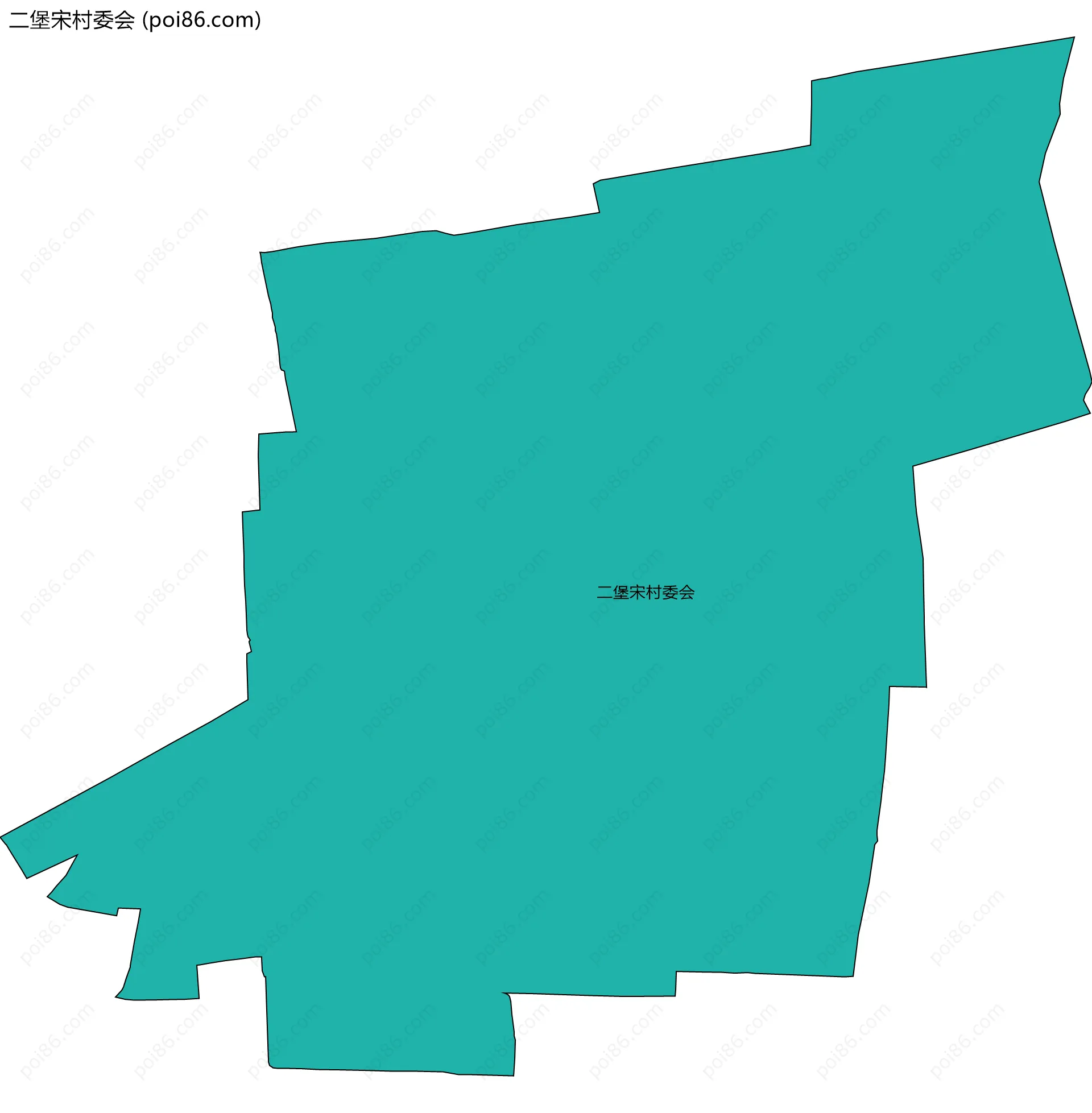 二堡宋村委会边界地图