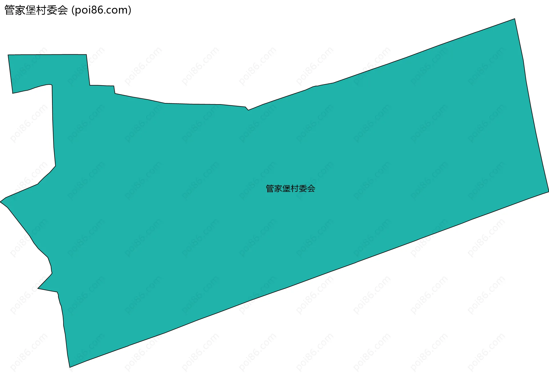管家堡村委会边界地图