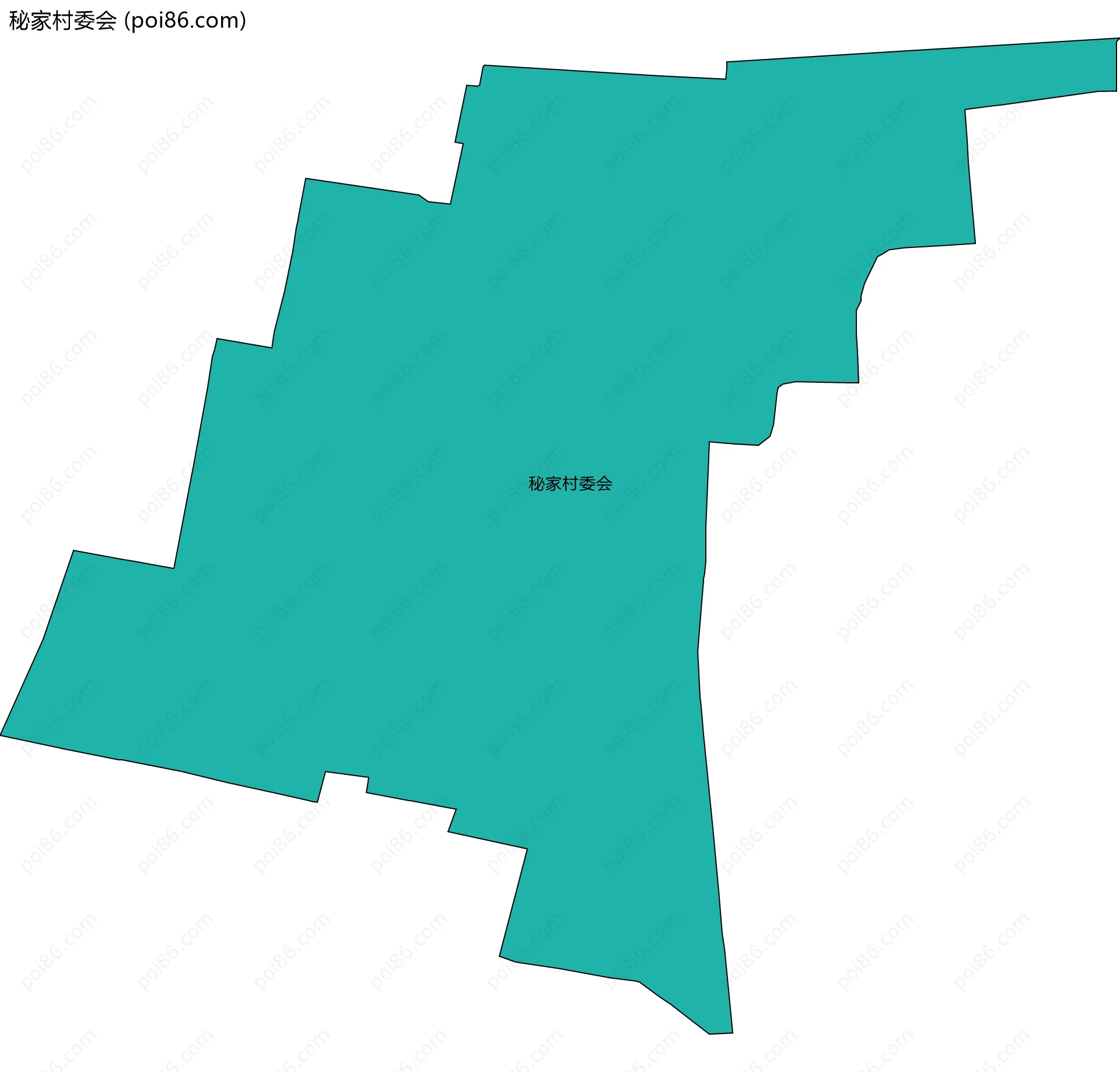 秘家村委会边界地图