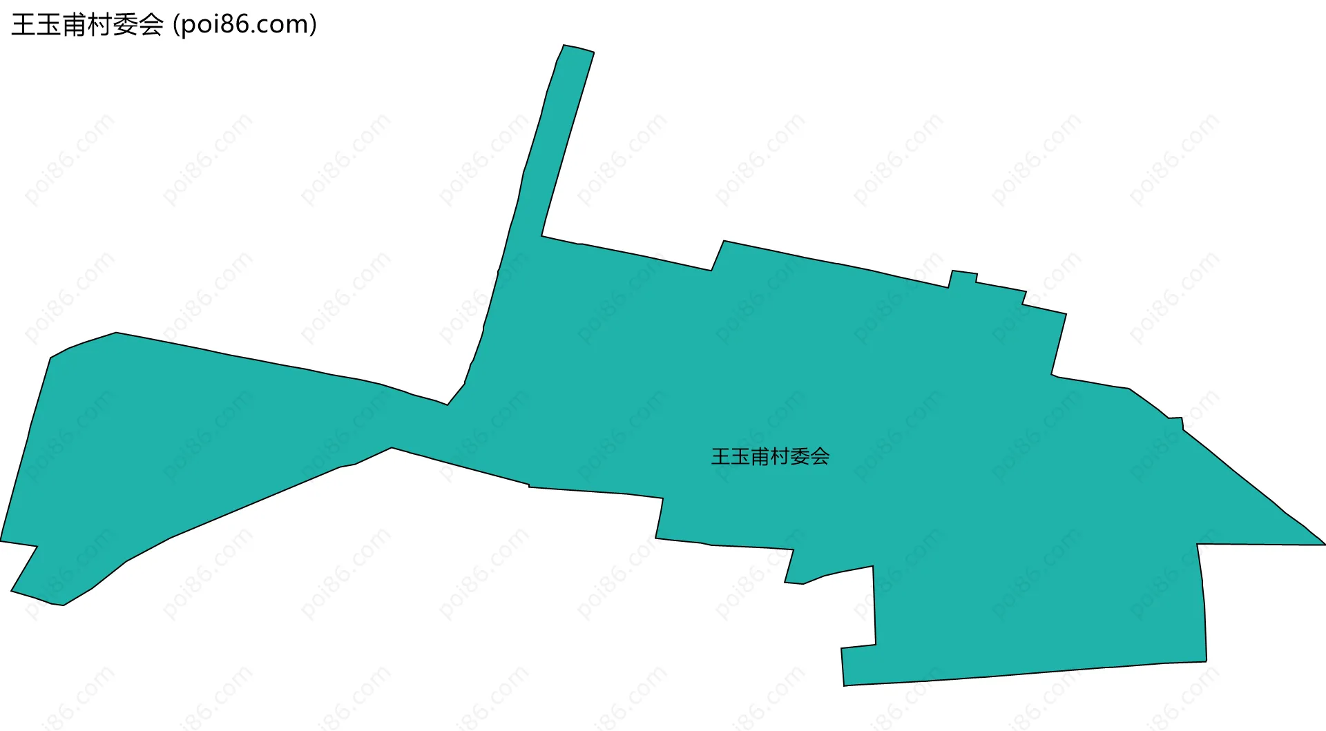王玉甫村委会边界地图