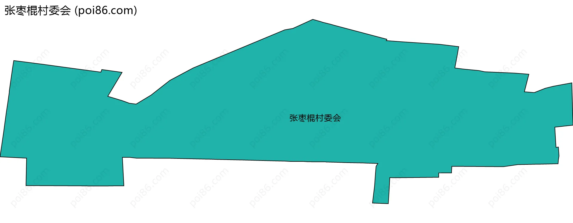张枣棍村委会边界地图