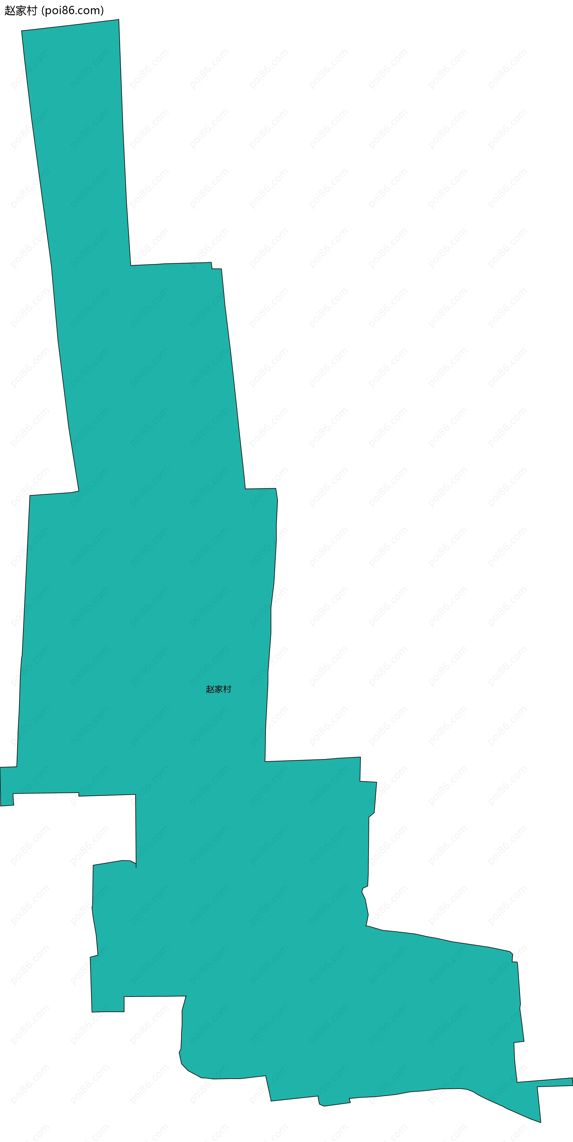 赵家村边界地图