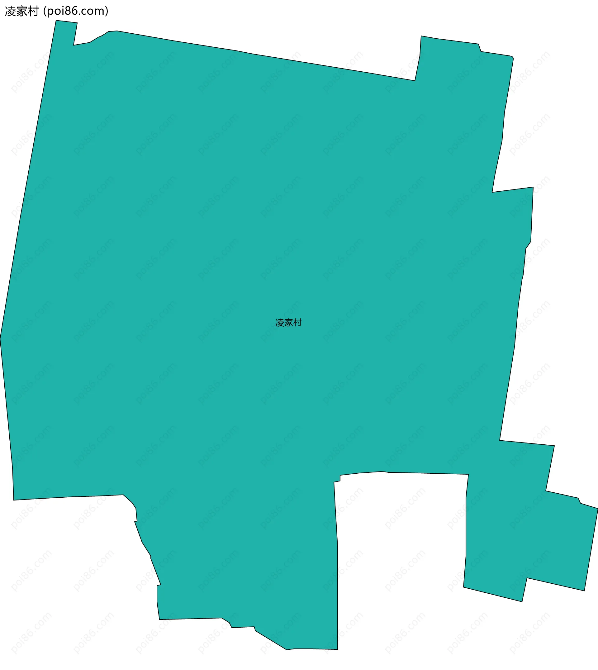 凌家村边界地图