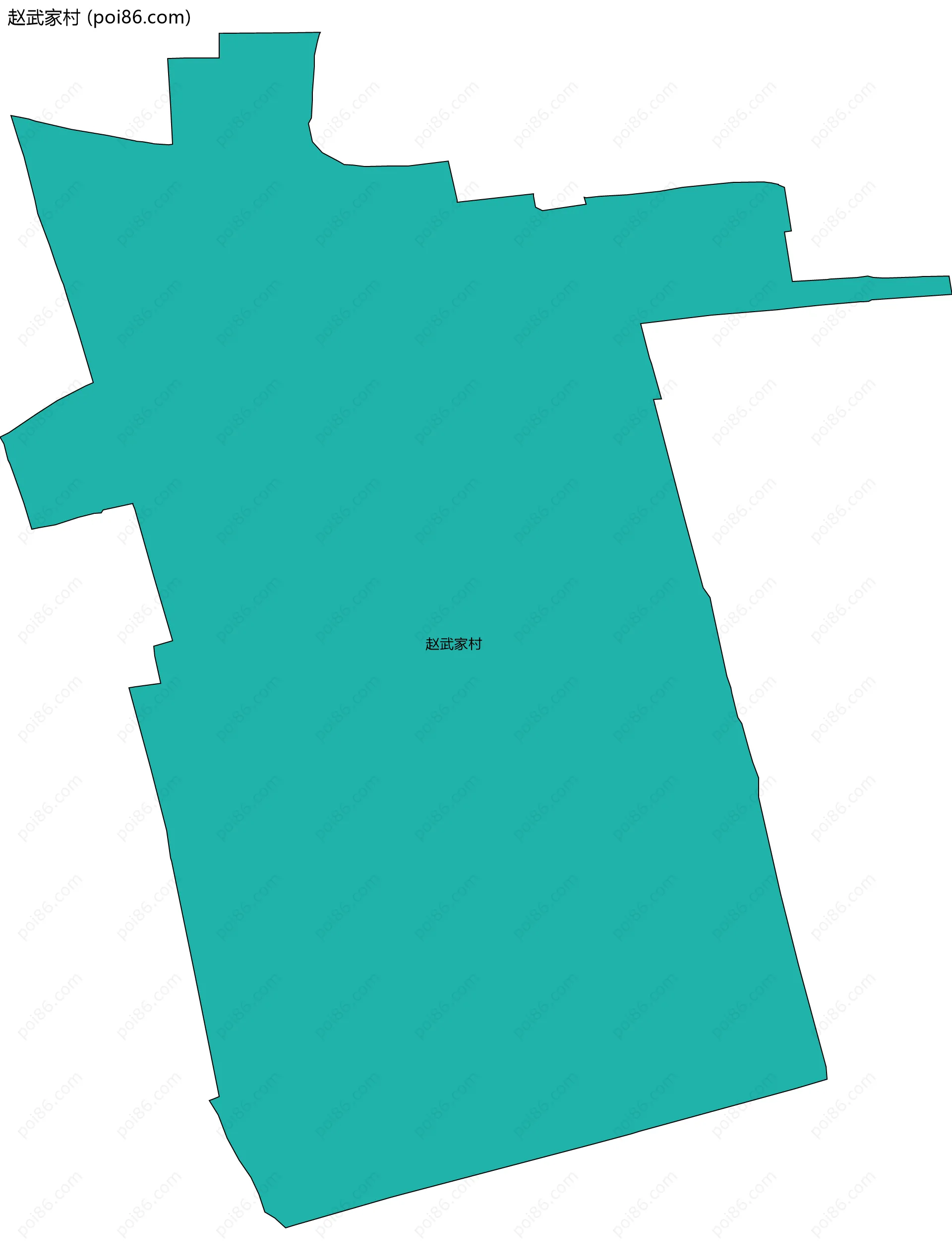 赵武家村边界地图