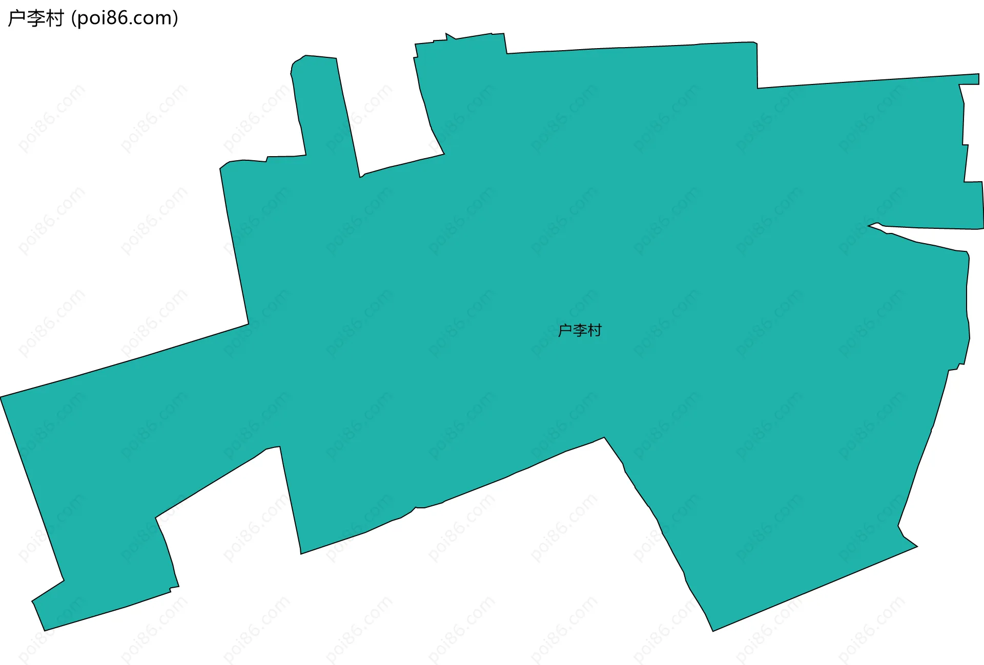 户李村边界地图