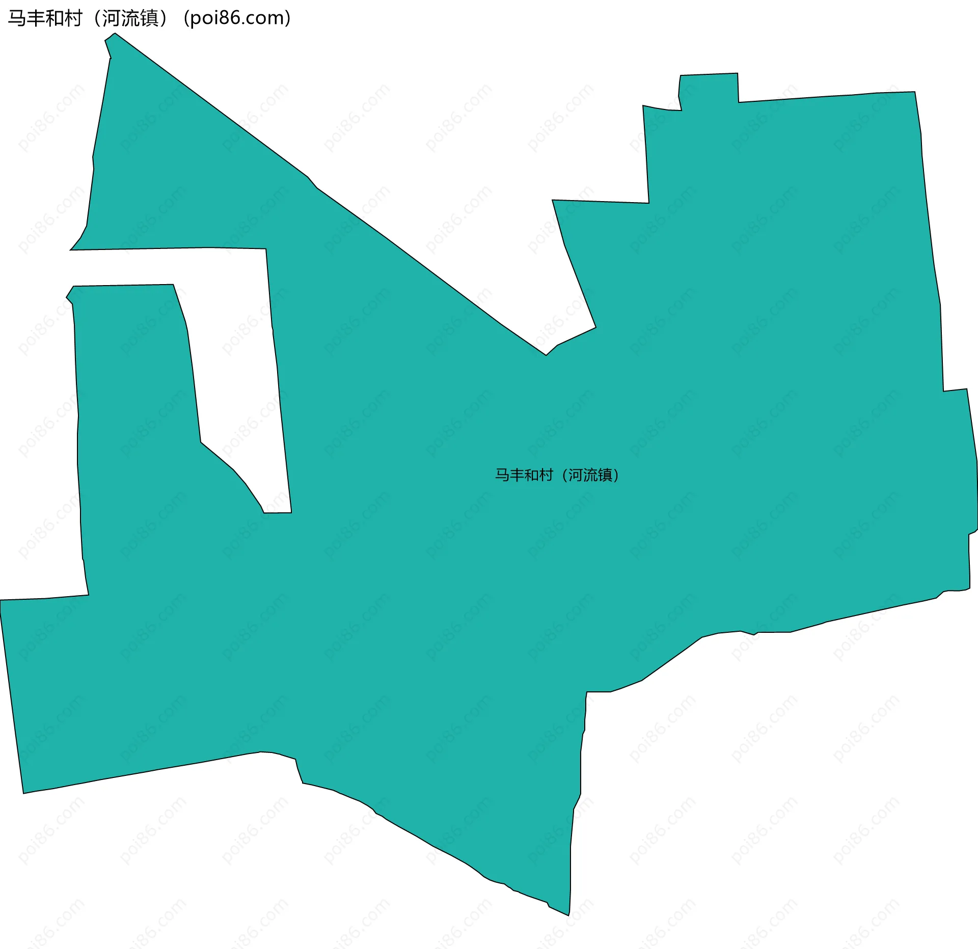 马丰和村（河流镇）边界地图