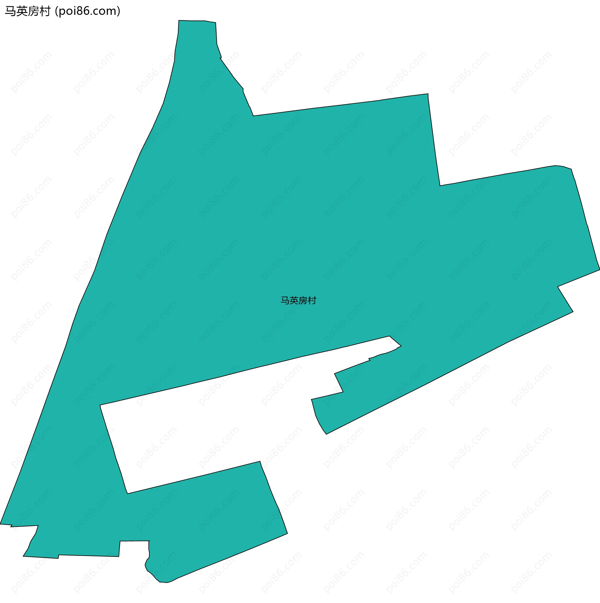 马英房村边界地图