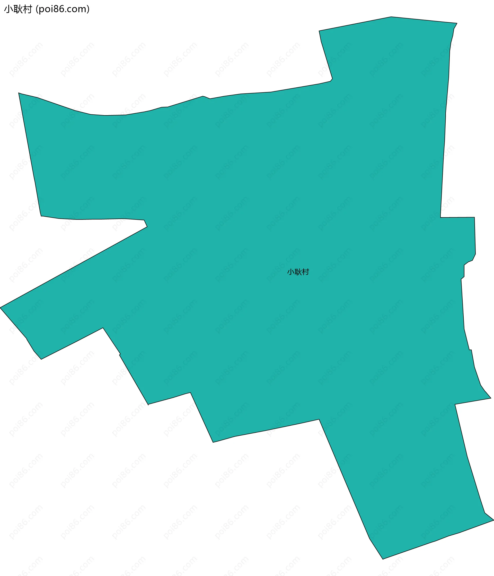 小耿村边界地图