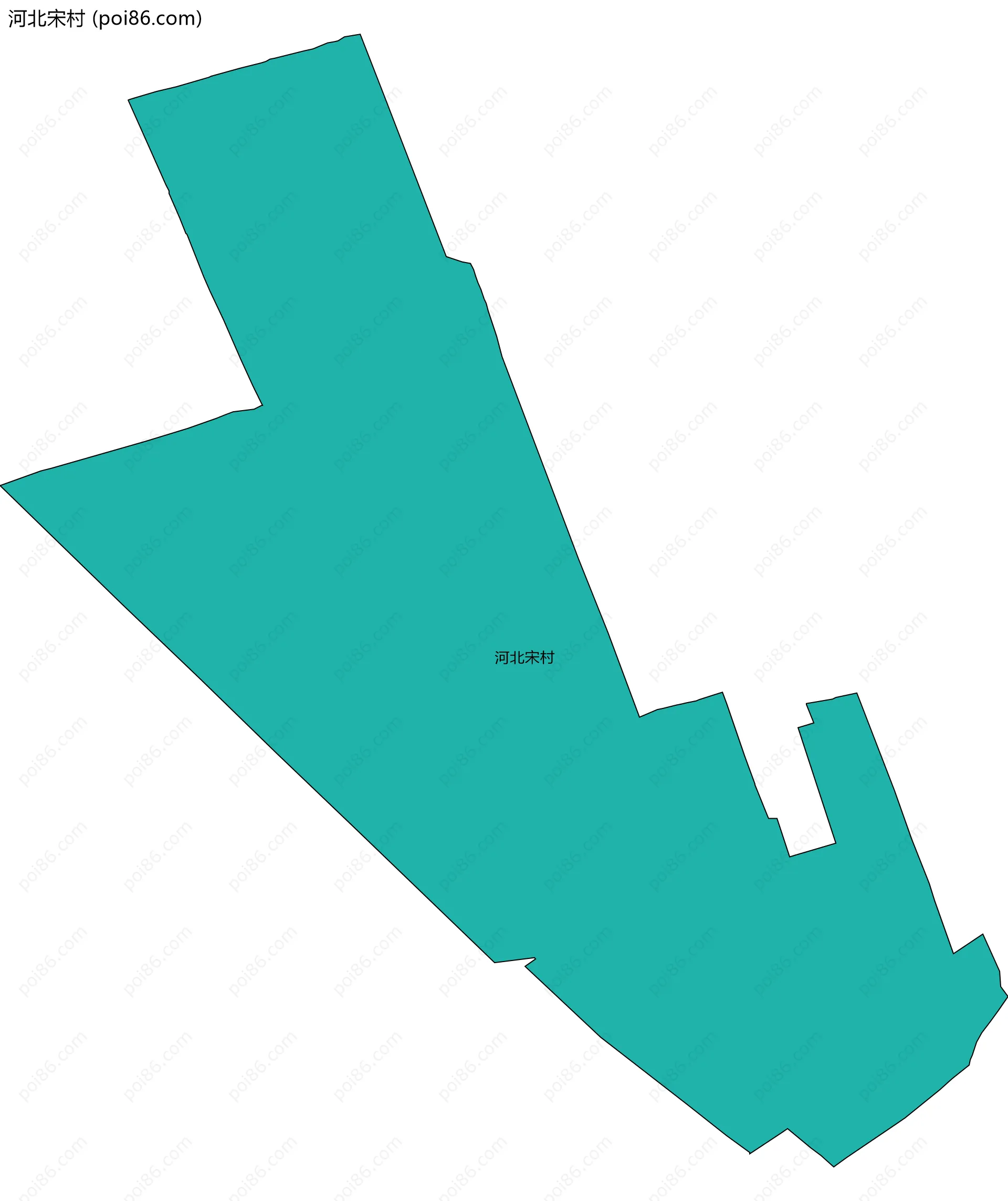 河北宋村边界地图