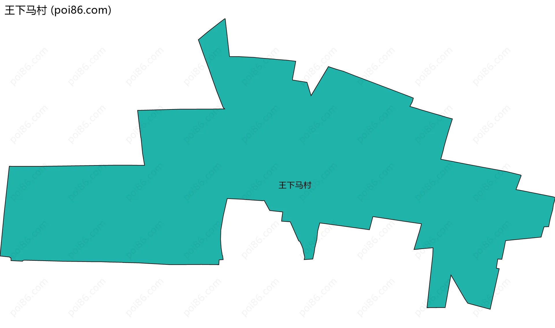王下马村边界地图