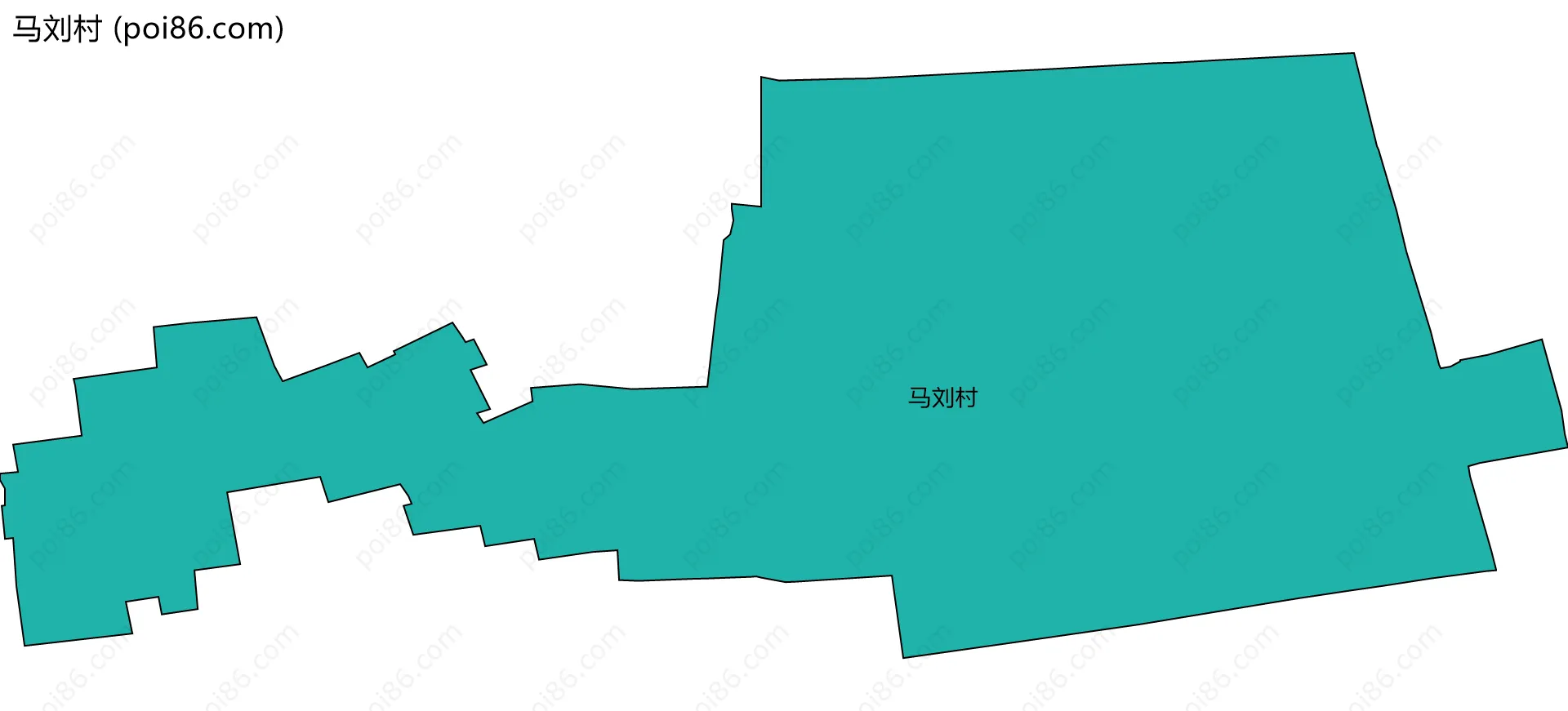 马刘村边界地图