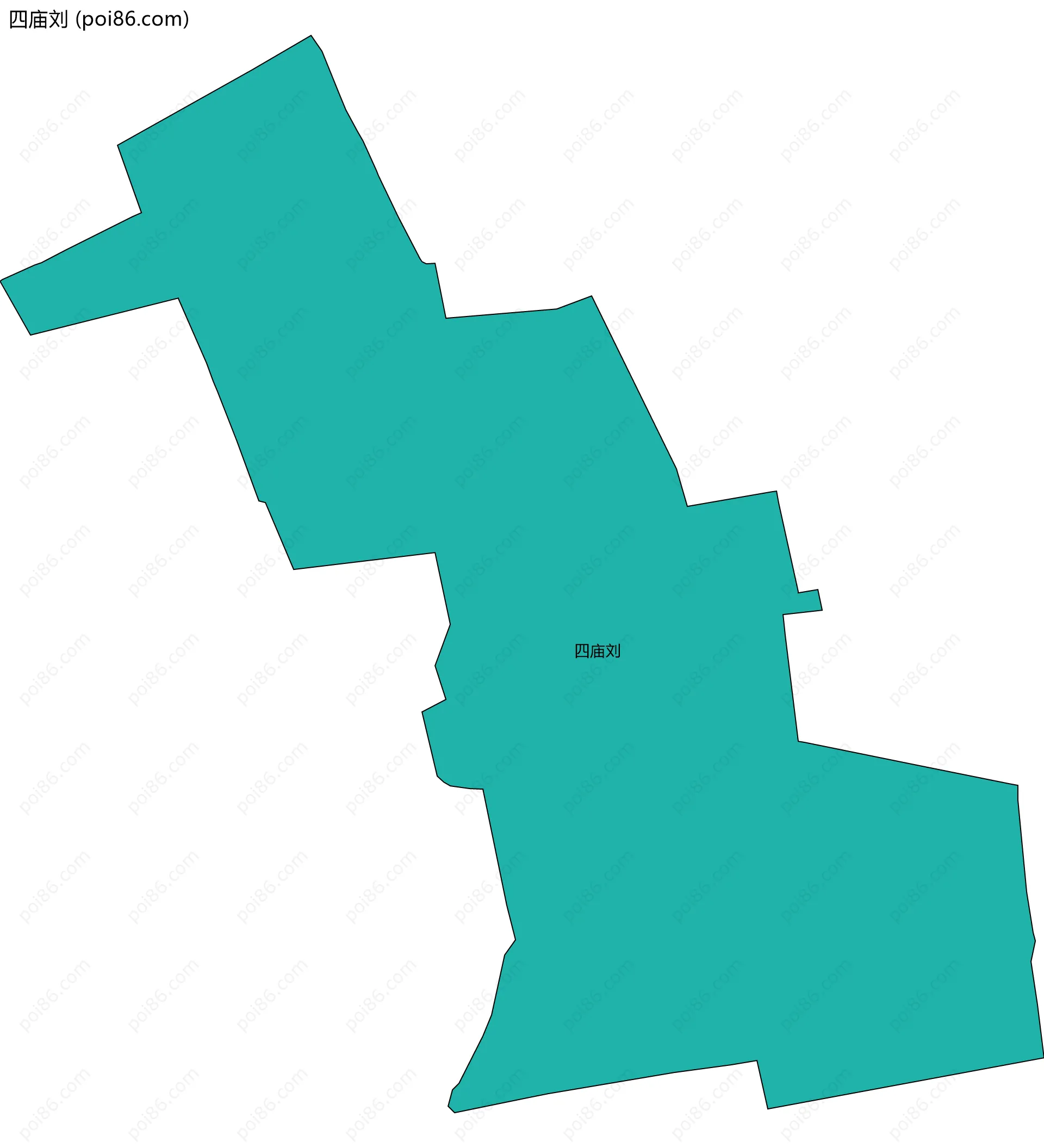 四庙刘边界地图