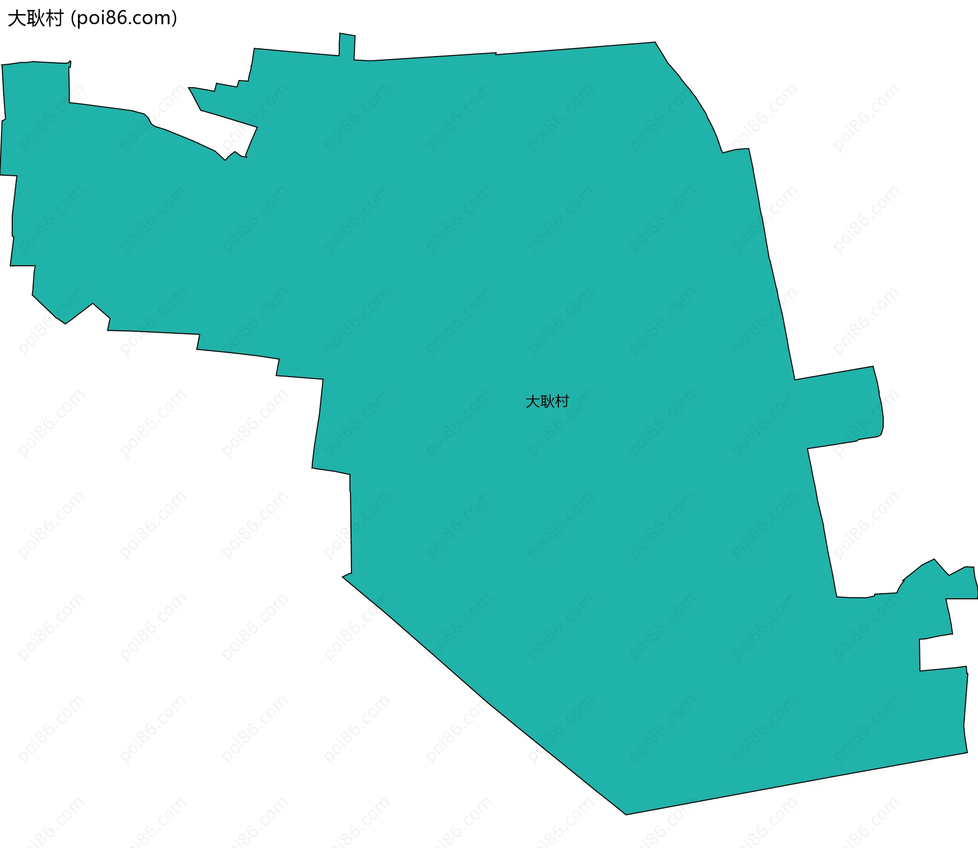 大耿村边界地图