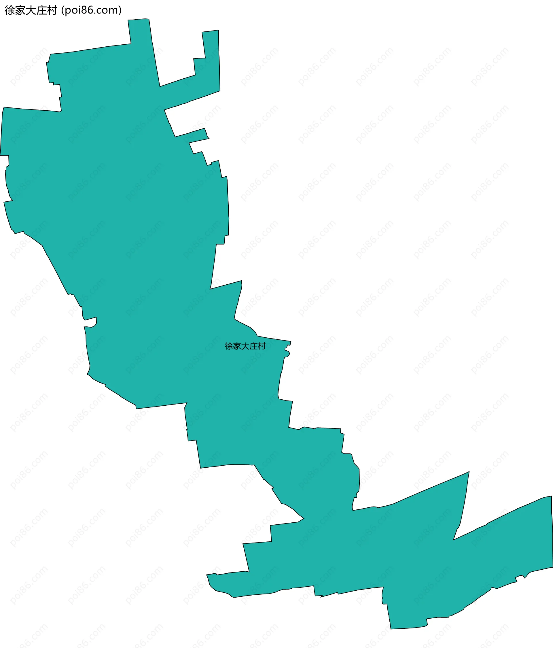 徐家大庄村边界地图