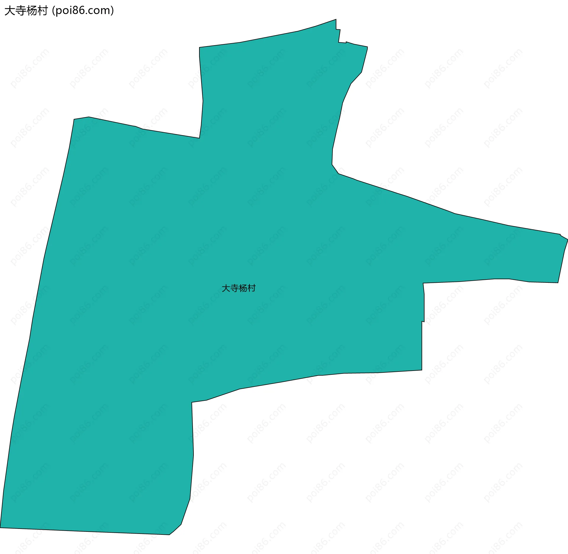 大寺杨村边界地图