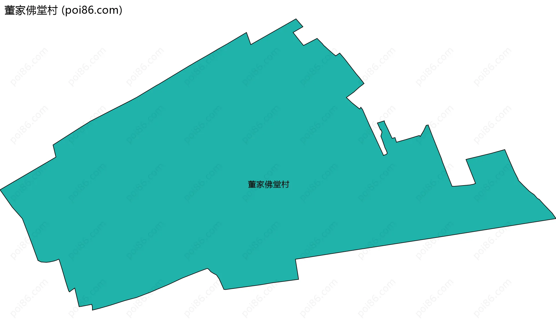 董家佛堂村边界地图