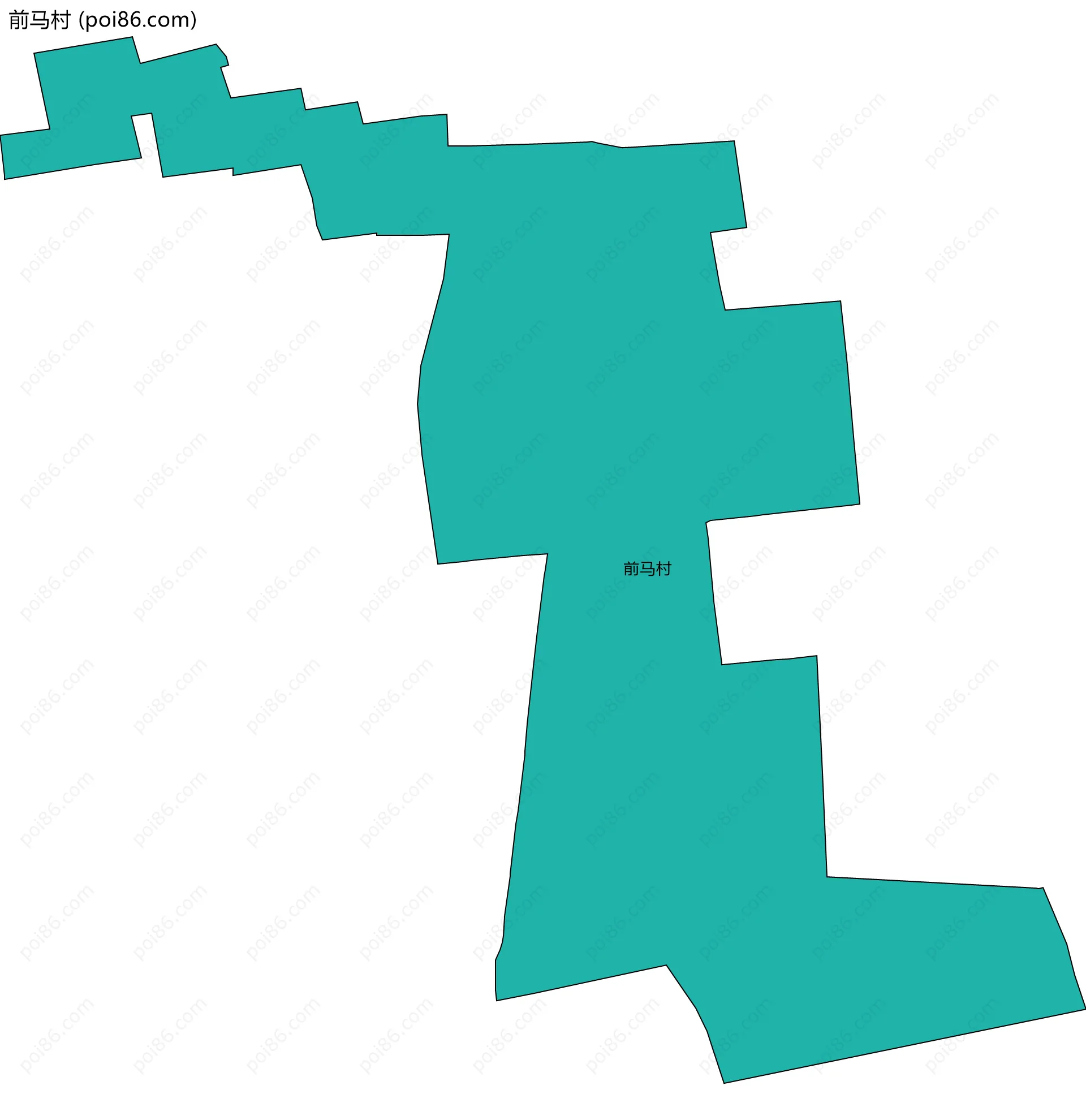 前马村边界地图