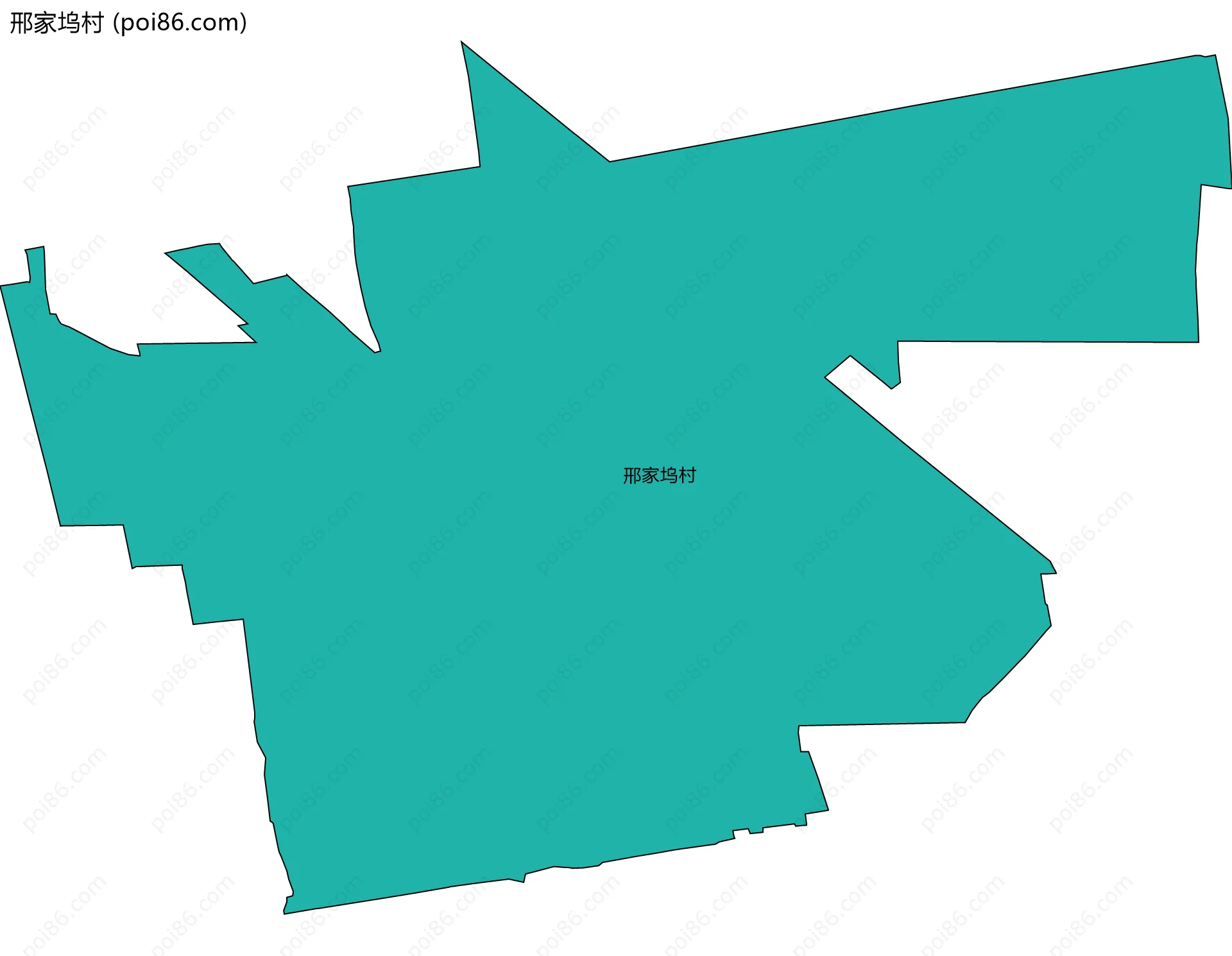 邢家坞村边界地图