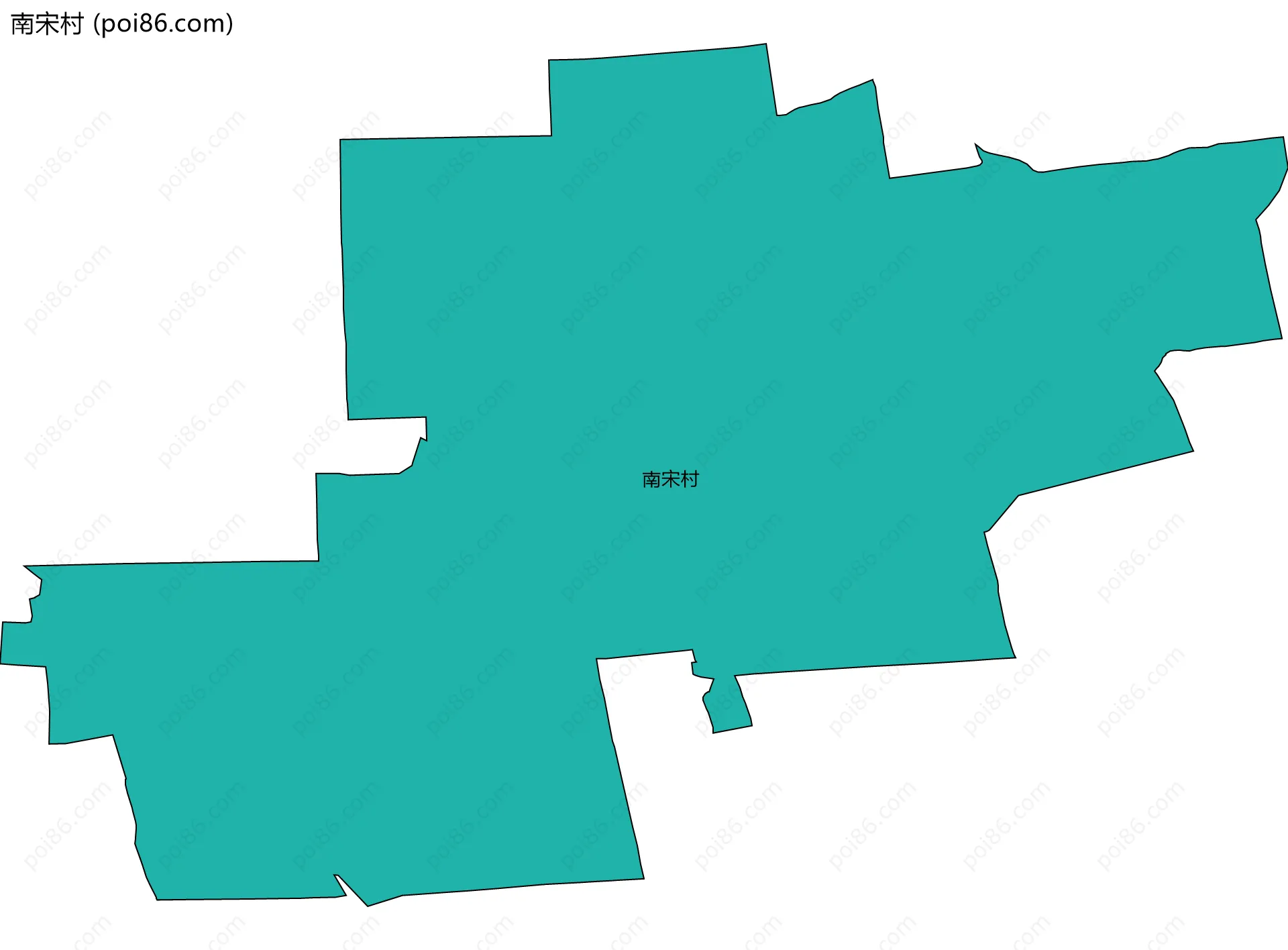 南宋村边界地图