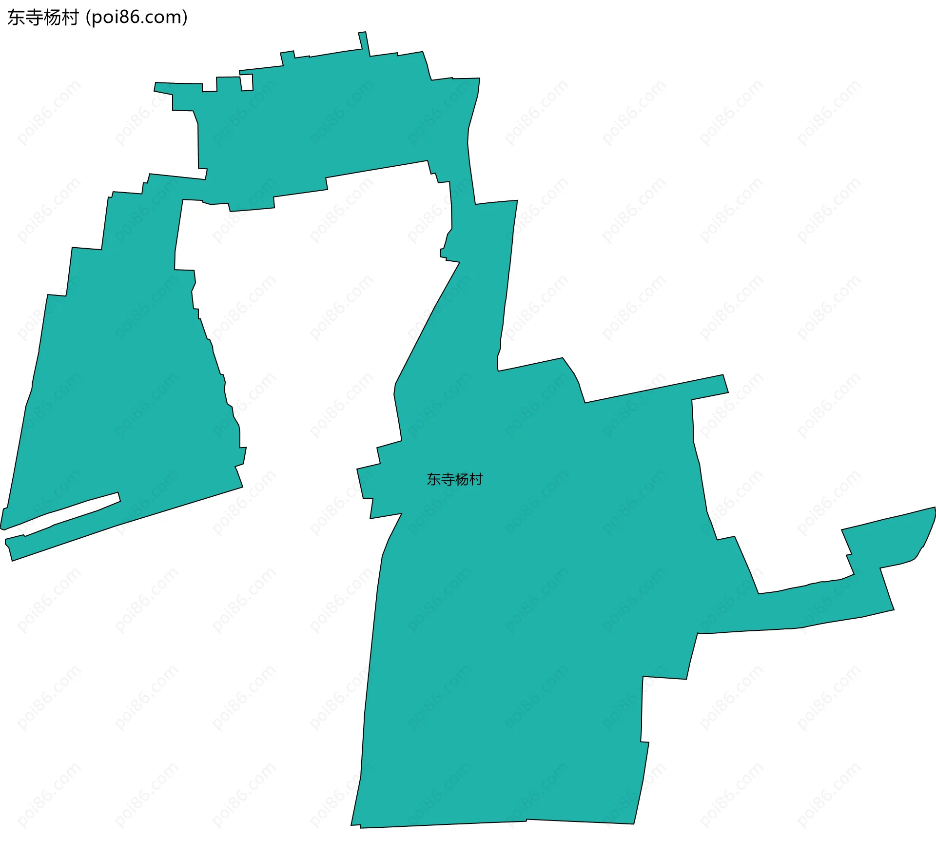 东寺杨村边界地图