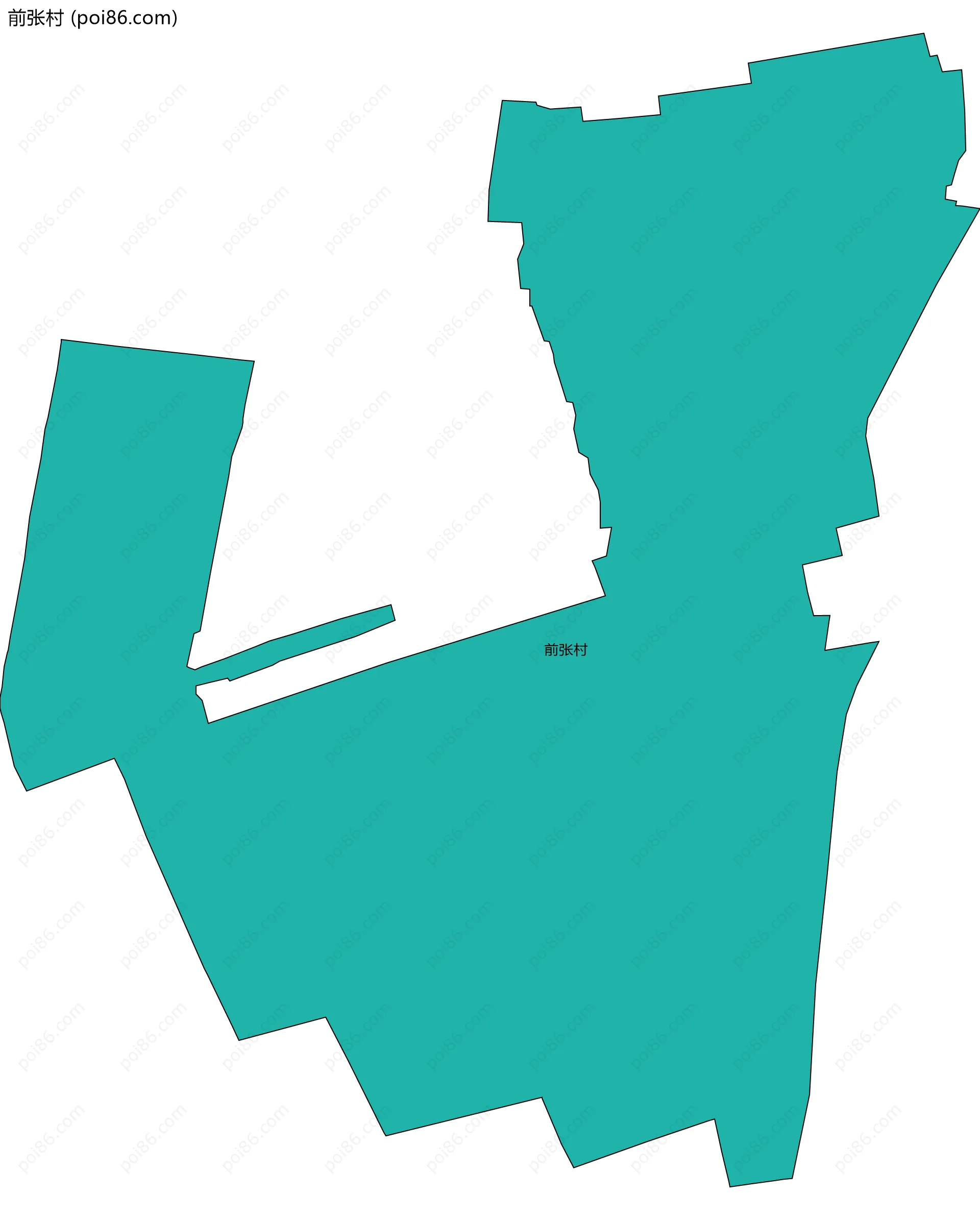 前张村边界地图