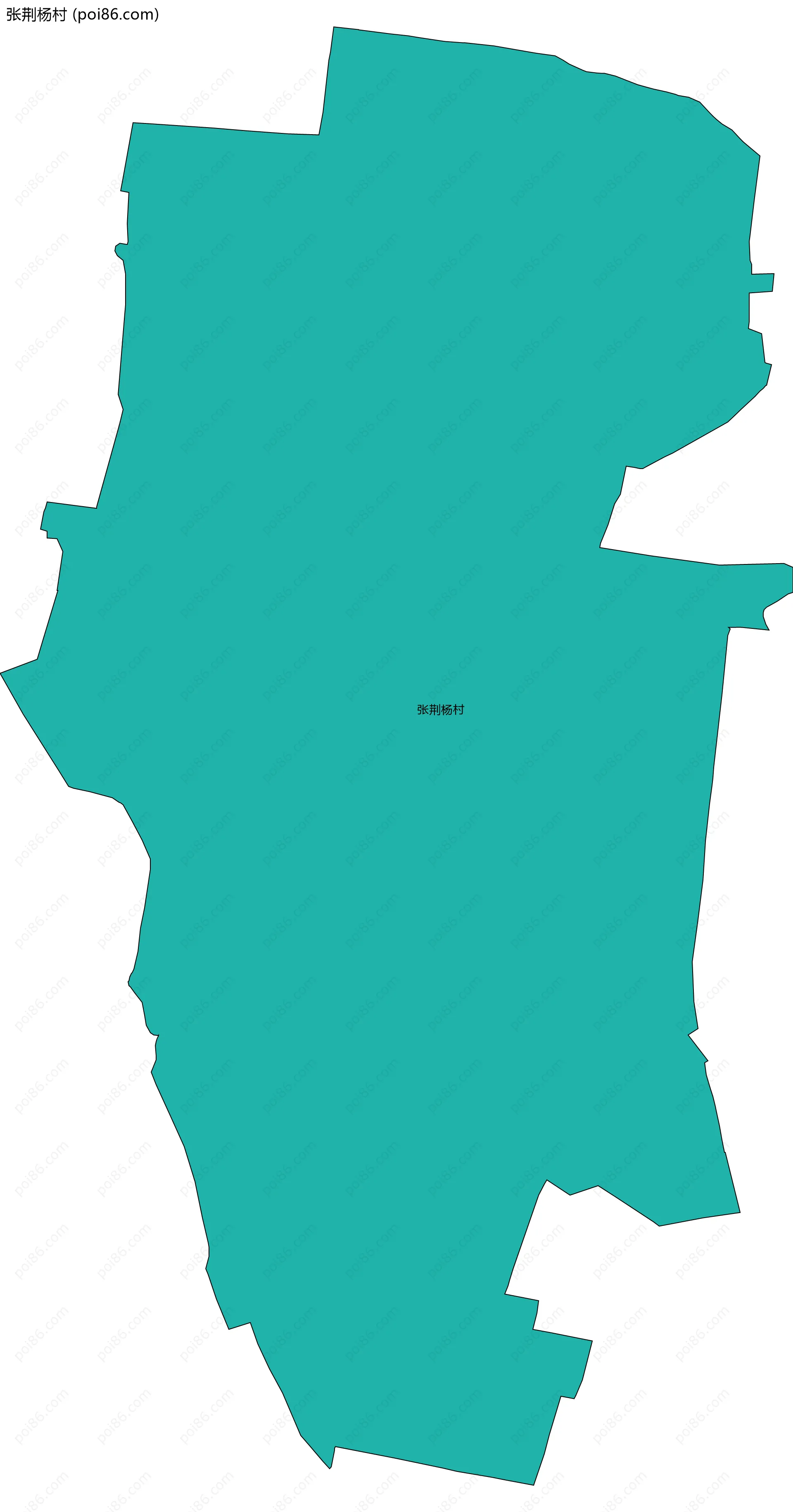 张荆杨村边界地图