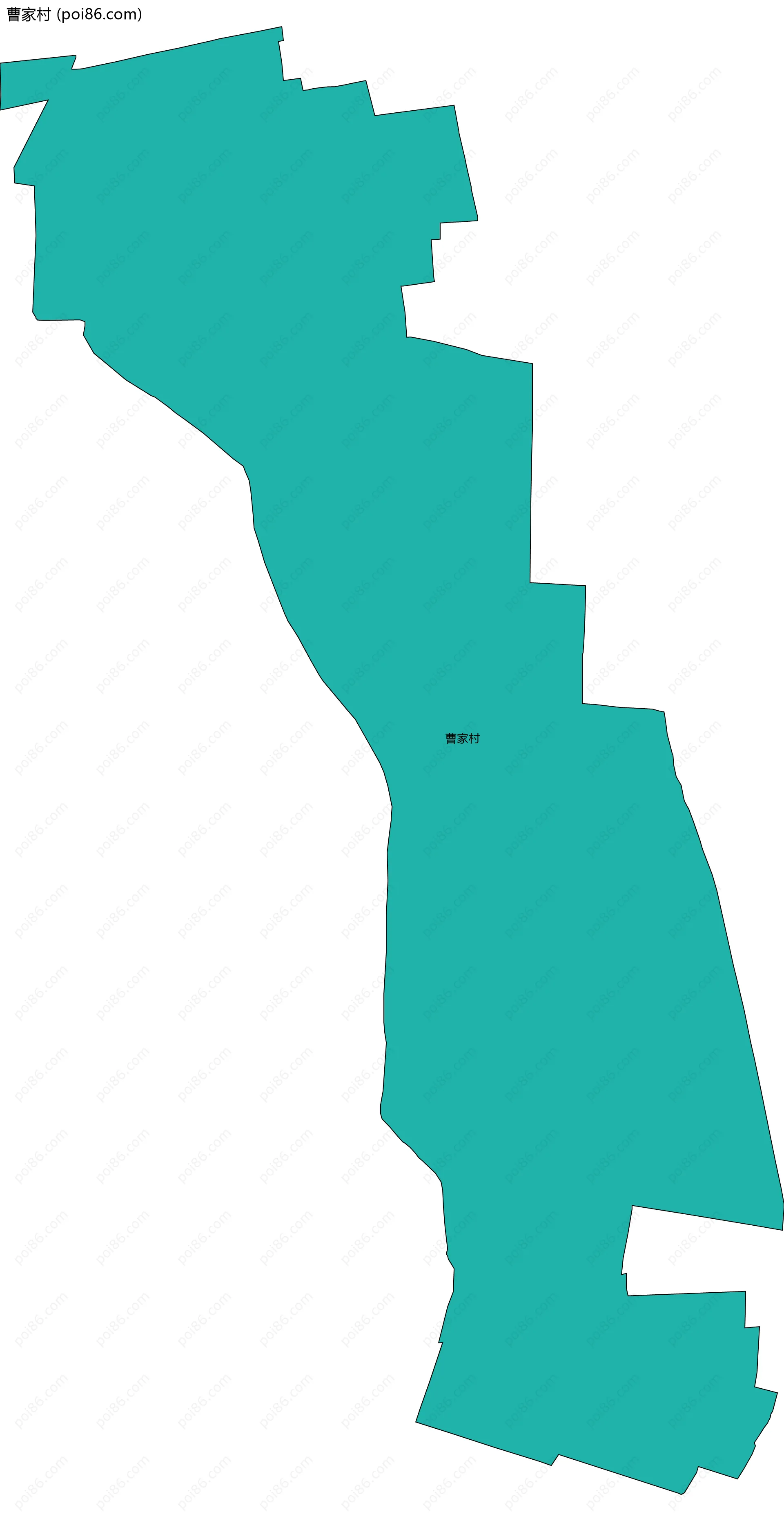 曹家村边界地图
