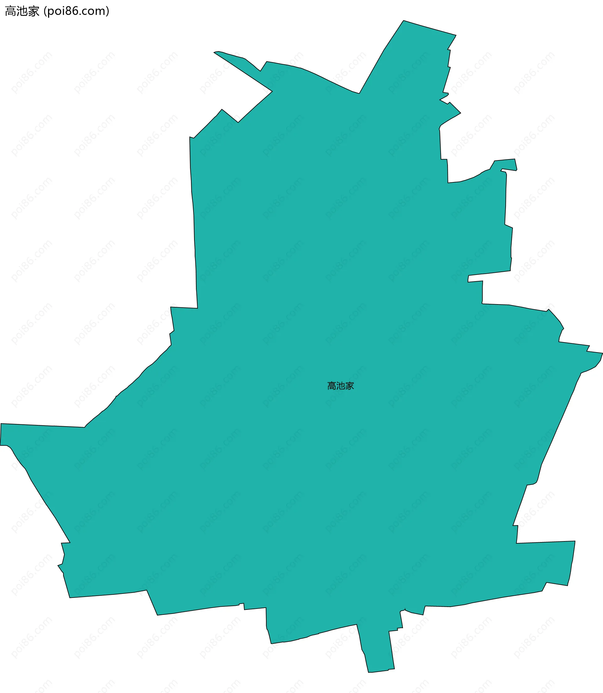 高池家边界地图