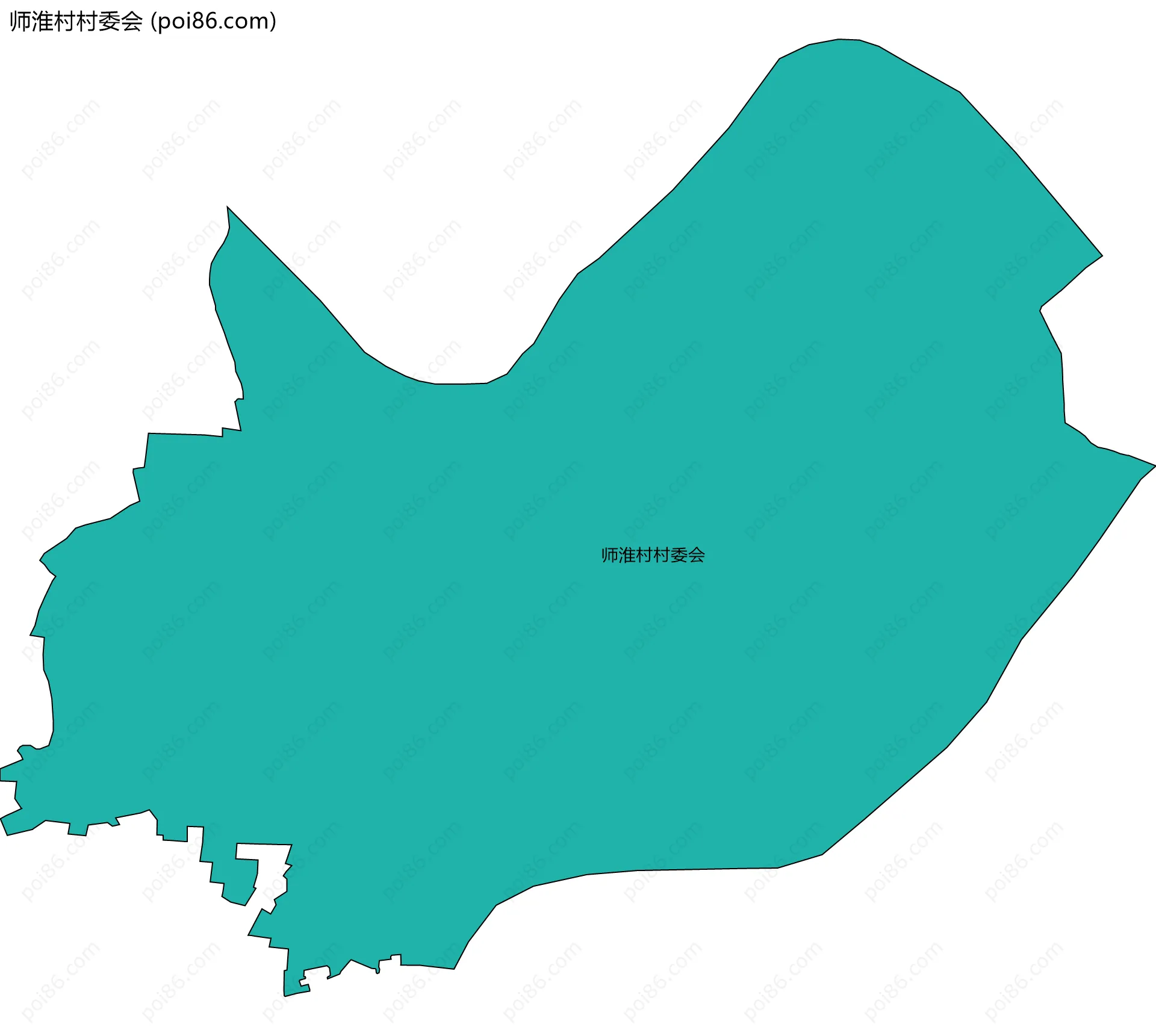 师淮村村委会边界地图
