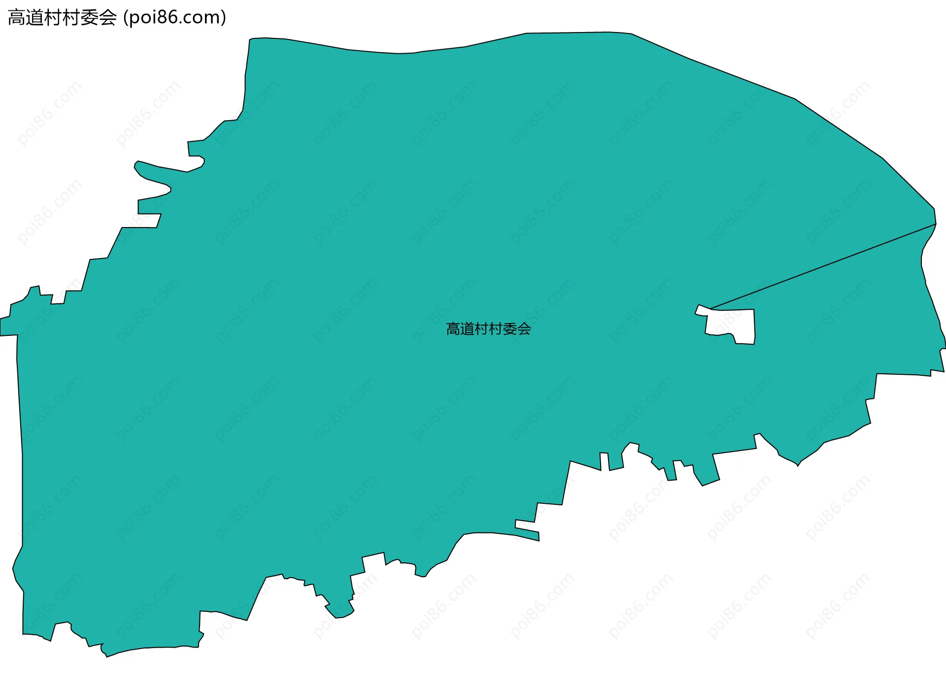 高道村村委会边界地图