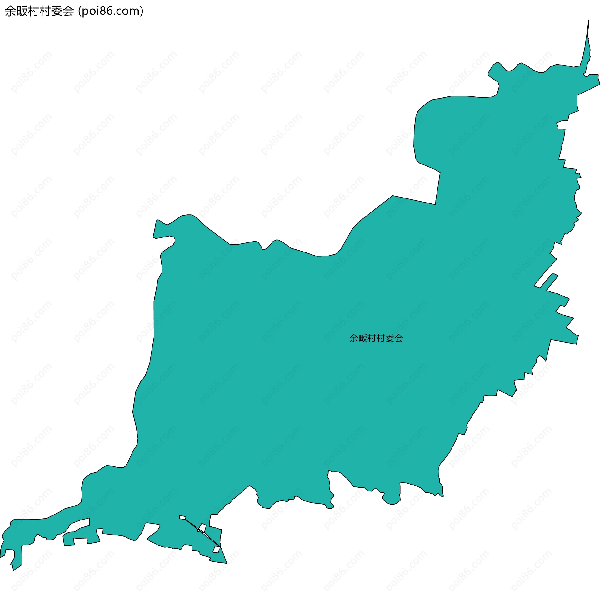 余畈村村委会边界地图