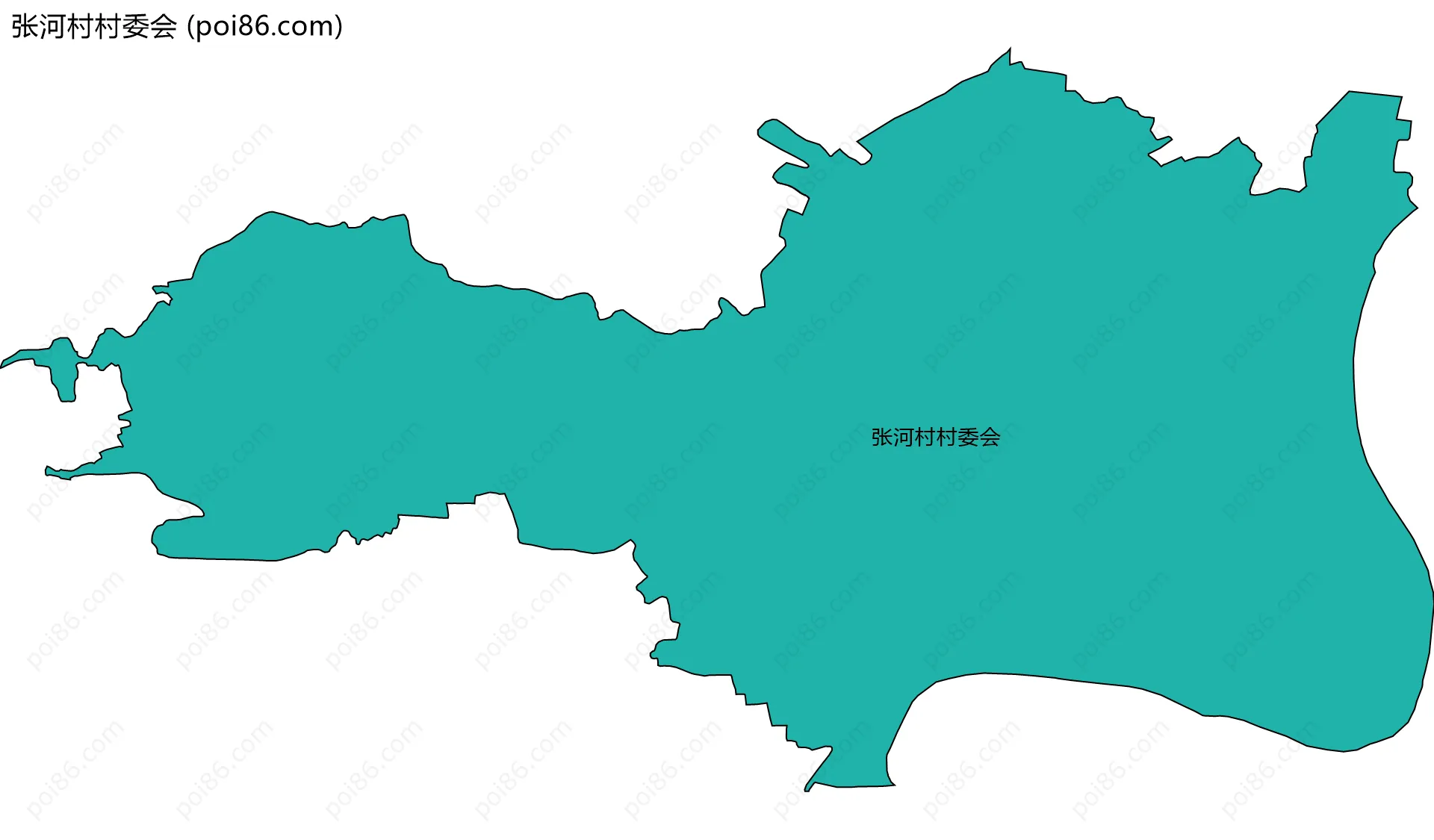 张河村村委会边界地图