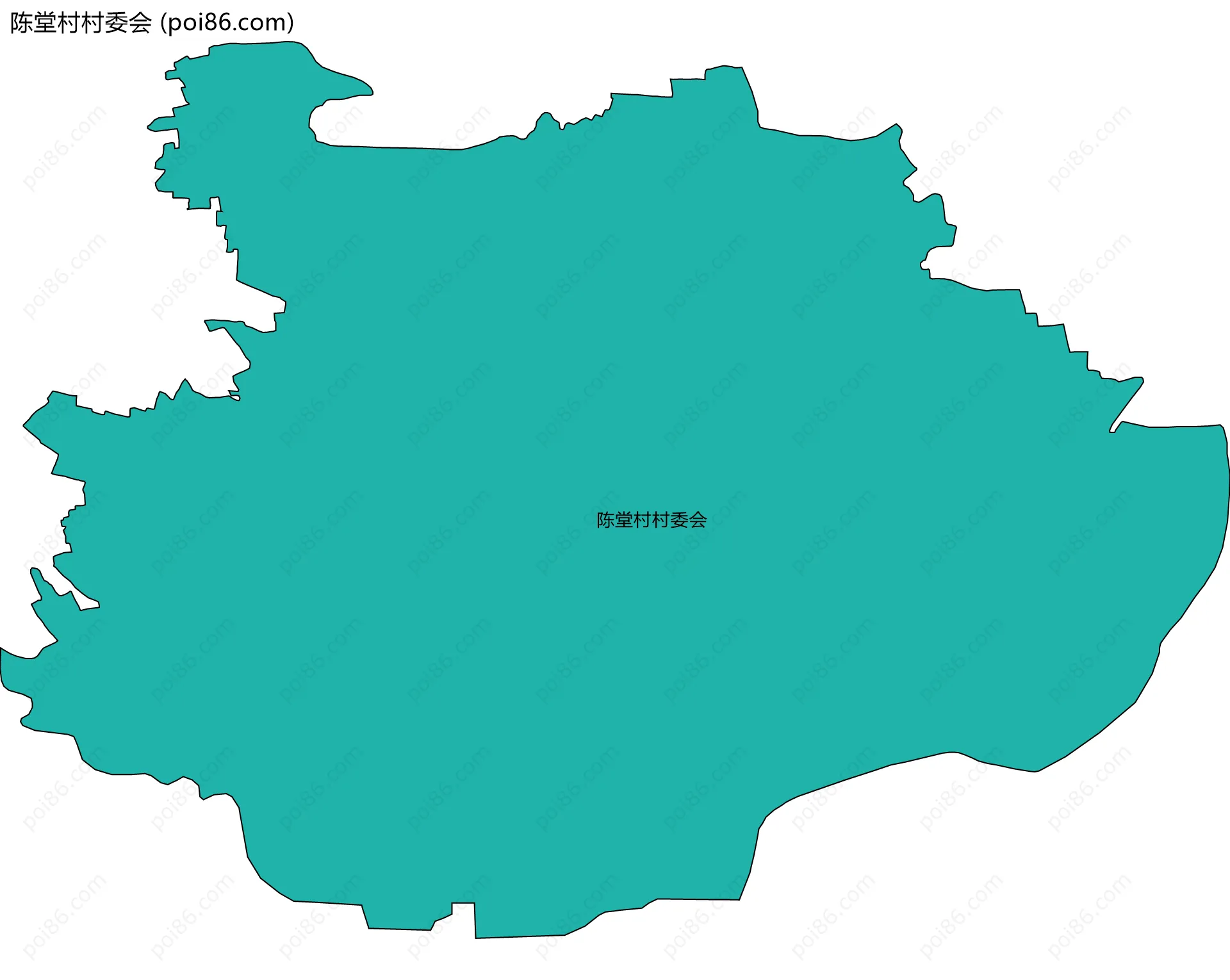陈堂村村委会边界地图