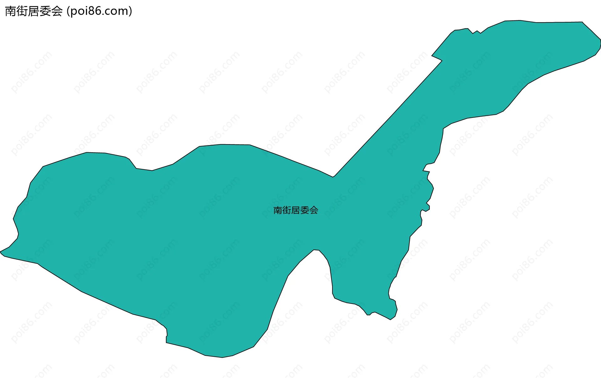 南街居委会边界地图